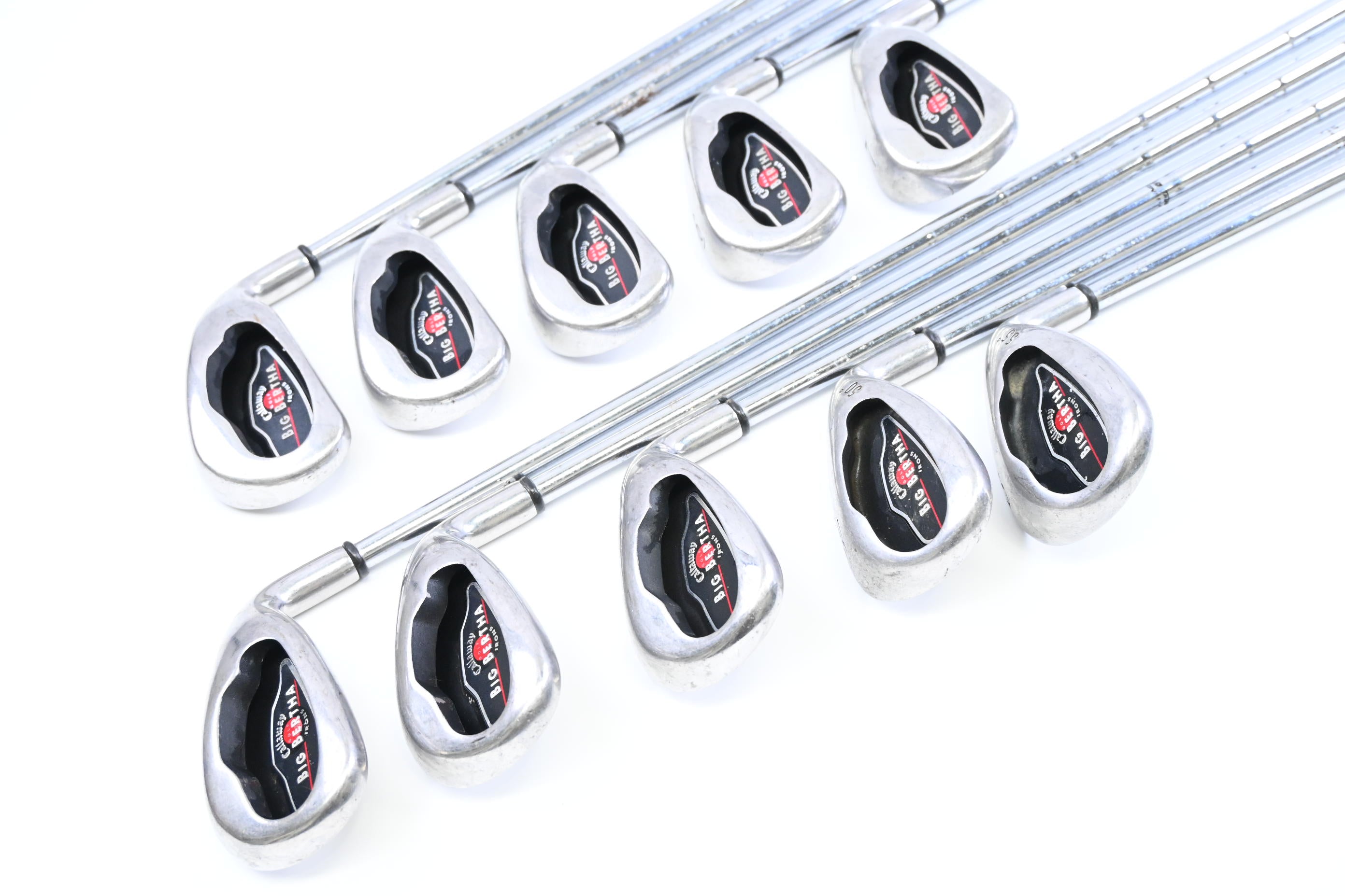 Callaway Big Bertha 2004 Irons / 3-PW+GW+SW / Uniflex Callaway Big Bertha Shafts