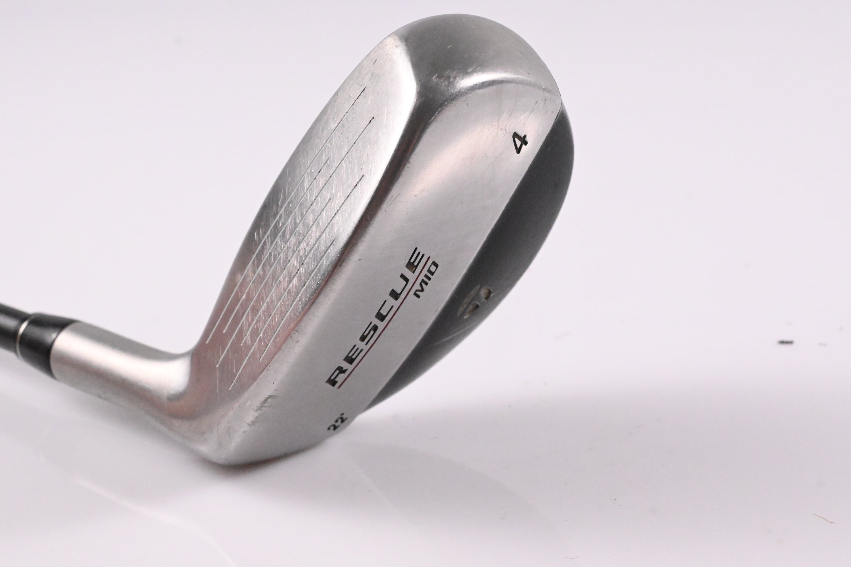 Left Hand Taylormade Rescue Mid #4 Hybrid / 22 Degree / Regular Flex Ultralite