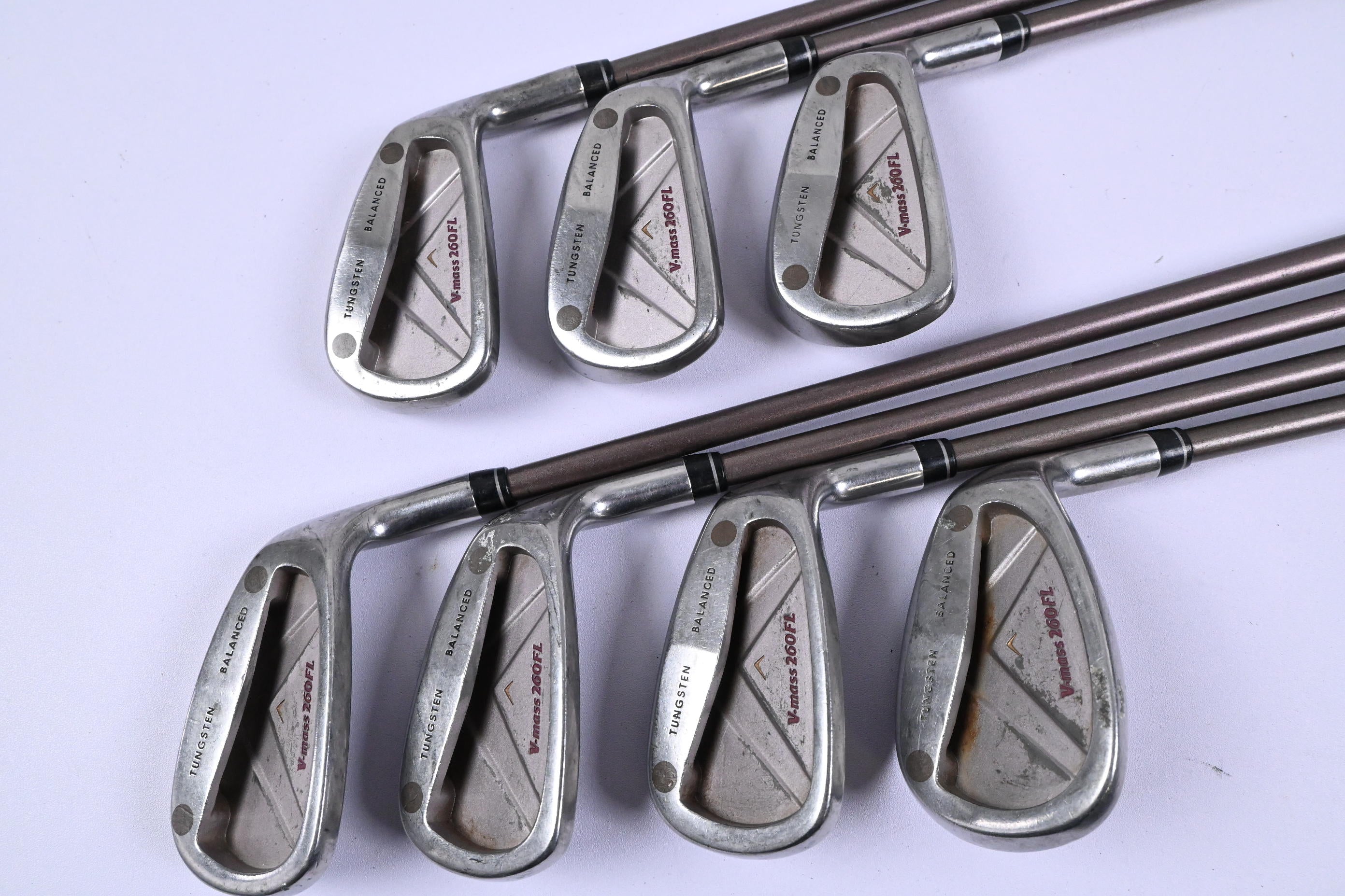 Ladies Yonex V-Mass 260 Irons / 5-PW+SW / Ladies Flex Yonex UltimateTi 5 Shafts