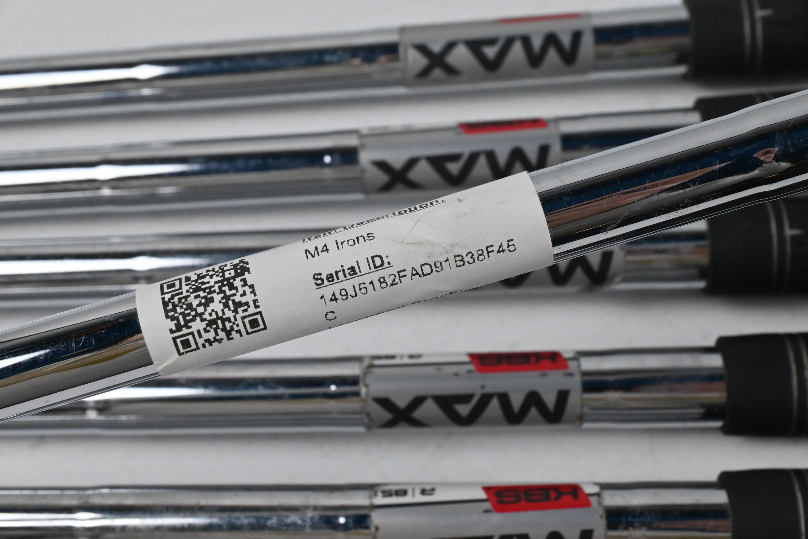 Taylormade M4 Irons / 5-PW+SW / Regular Flex KBS MAX 85 Shafts