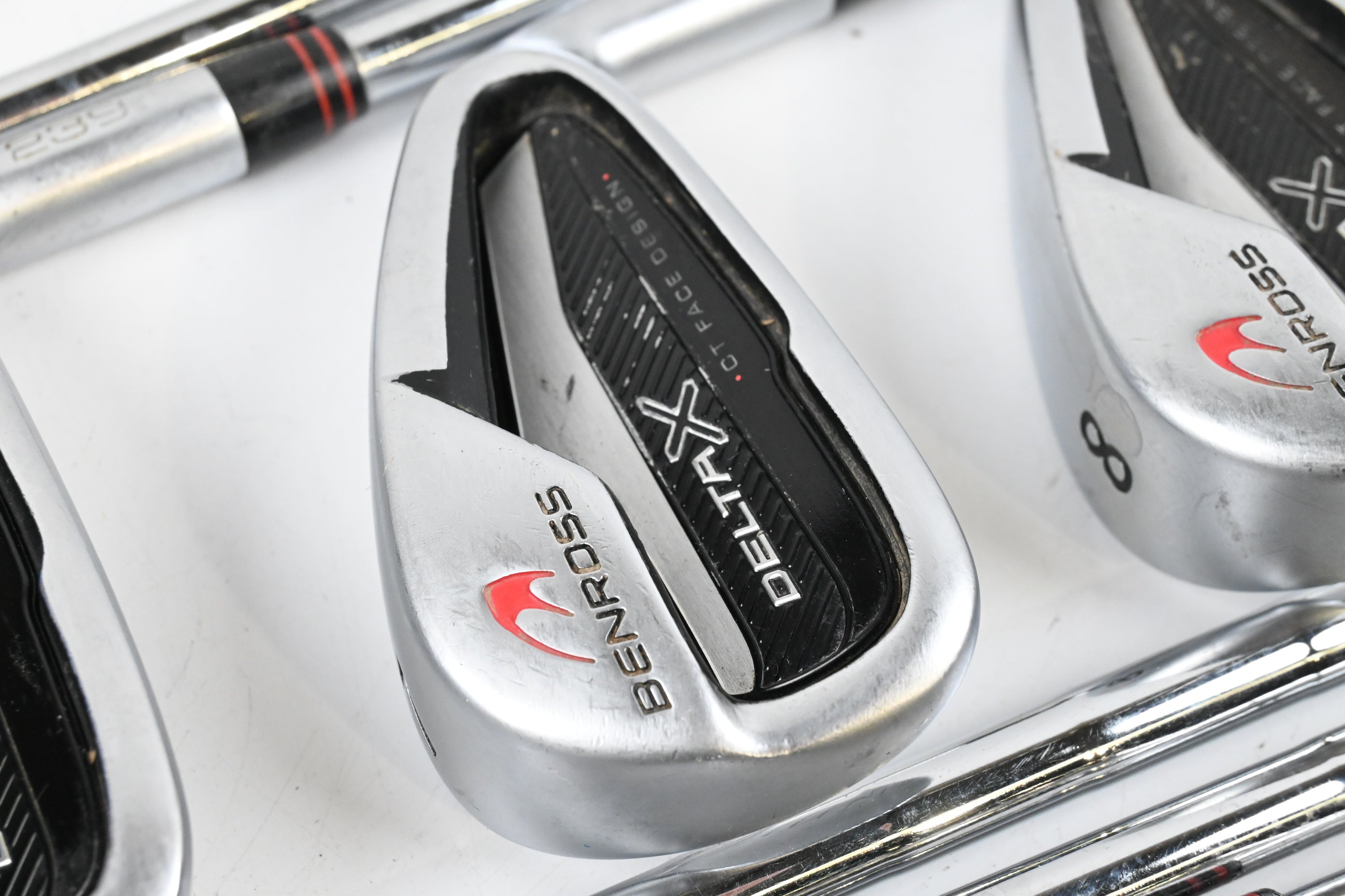 Benross Delta X Irons / 5-PW+GW+SW / Stiff Flex KBS Tour 105 Shafts