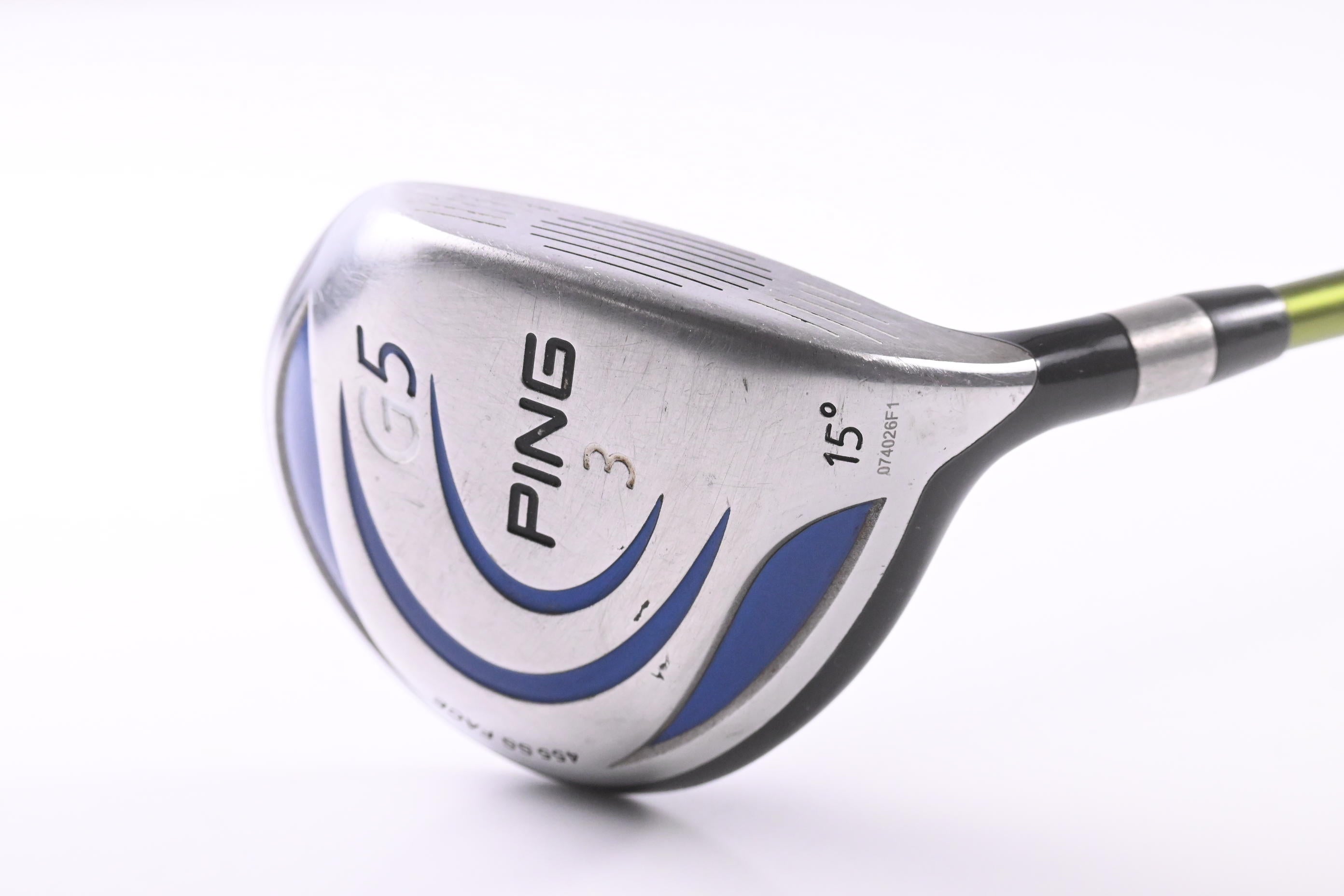 Ping G5 #3 Wood / 15 Degree / Stiff Flex Aldila NV Green 75 Shaft