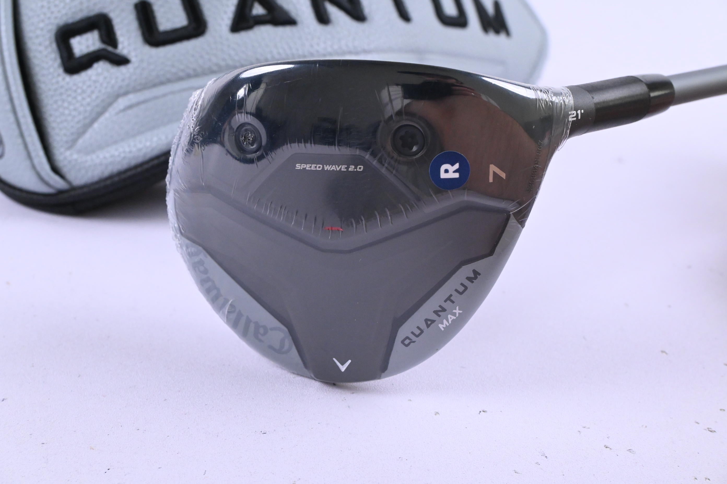 Callaway Quantum Max #7 Wood / 21 Degree / Regular Flex Denali Frost Silver 60