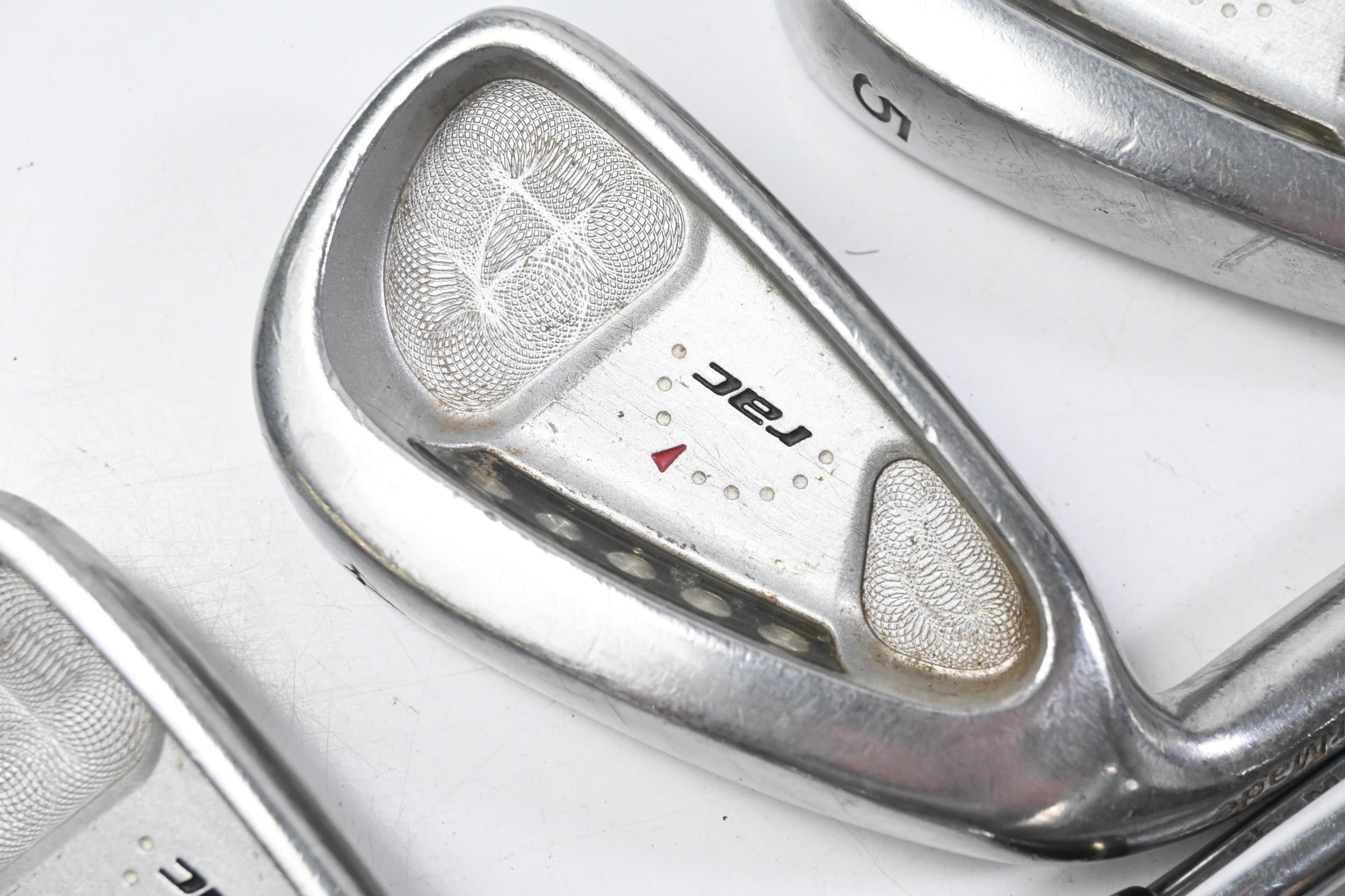 Left Hand Taylormade RAC OS Irons / 3-PW / Regular Flex Light Metal Shafts