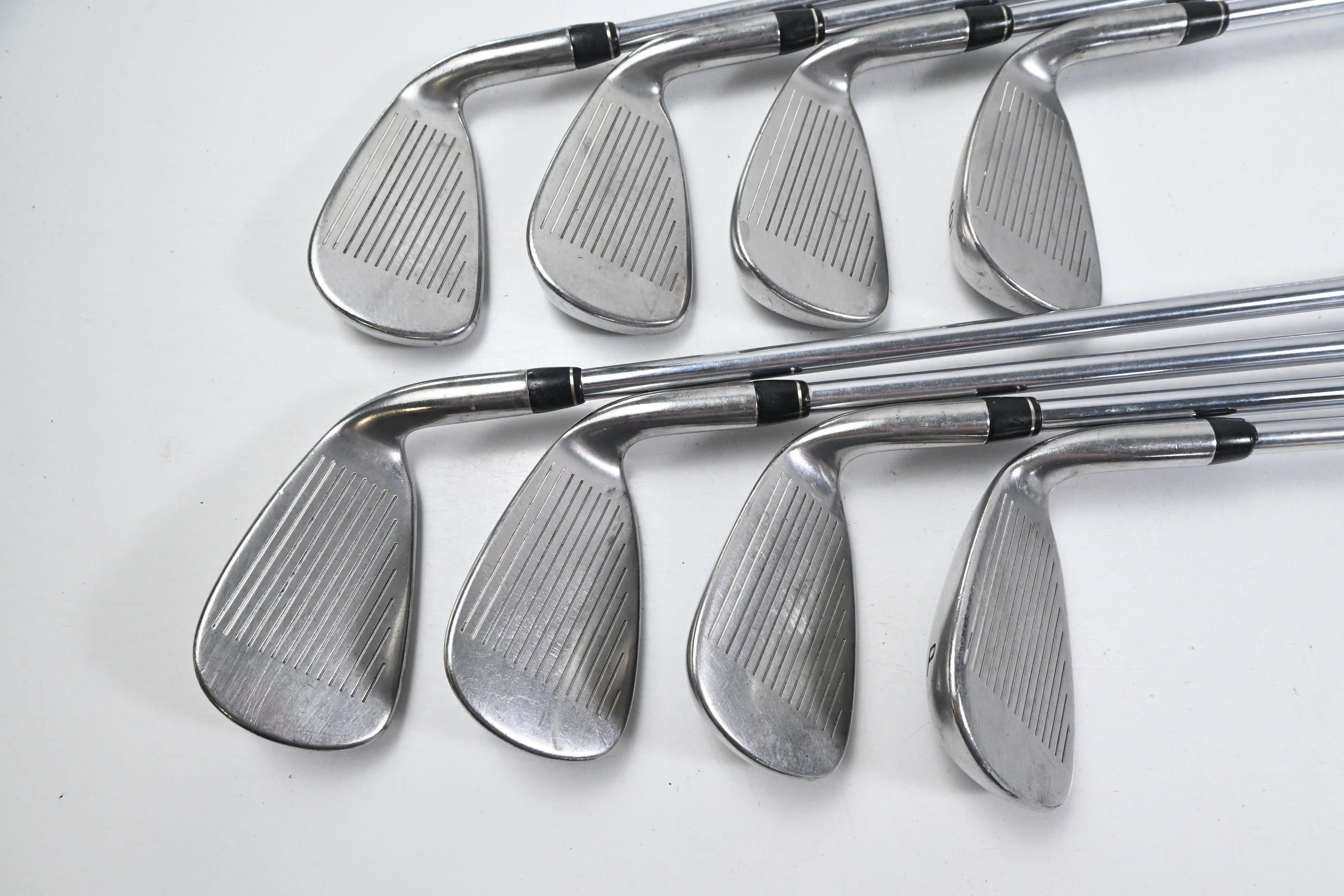 Left Hand Taylormade RAC OS Irons / 3-PW / Regular Flex Light Metal Shafts