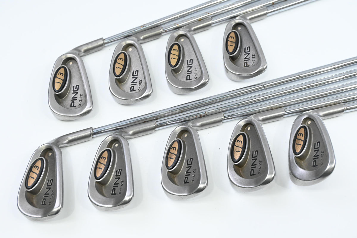Ping i3 Irons / 3-PW+SW / White Dot / Stiff Flex Ping JZ Cushin Shafts
