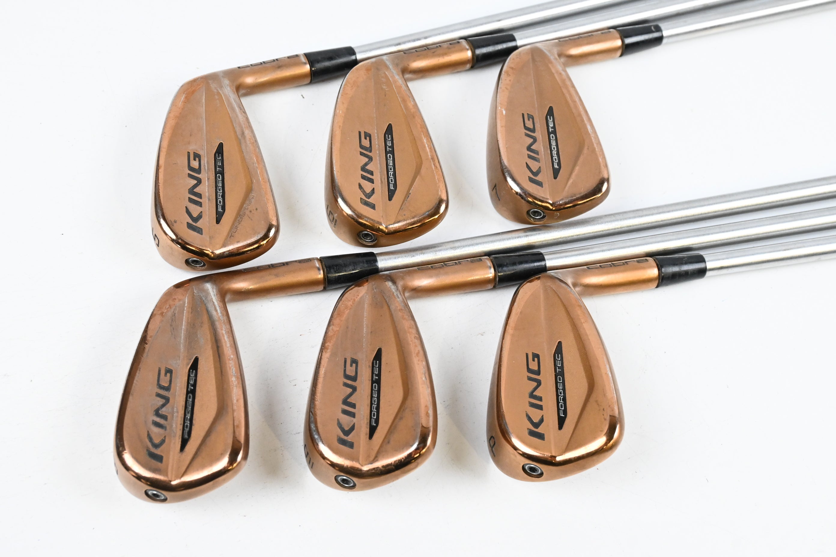 Cobra King Forged Tec Copper Irons / 5-PW / Stiff Flex KBS C-Taper 110 Shafts