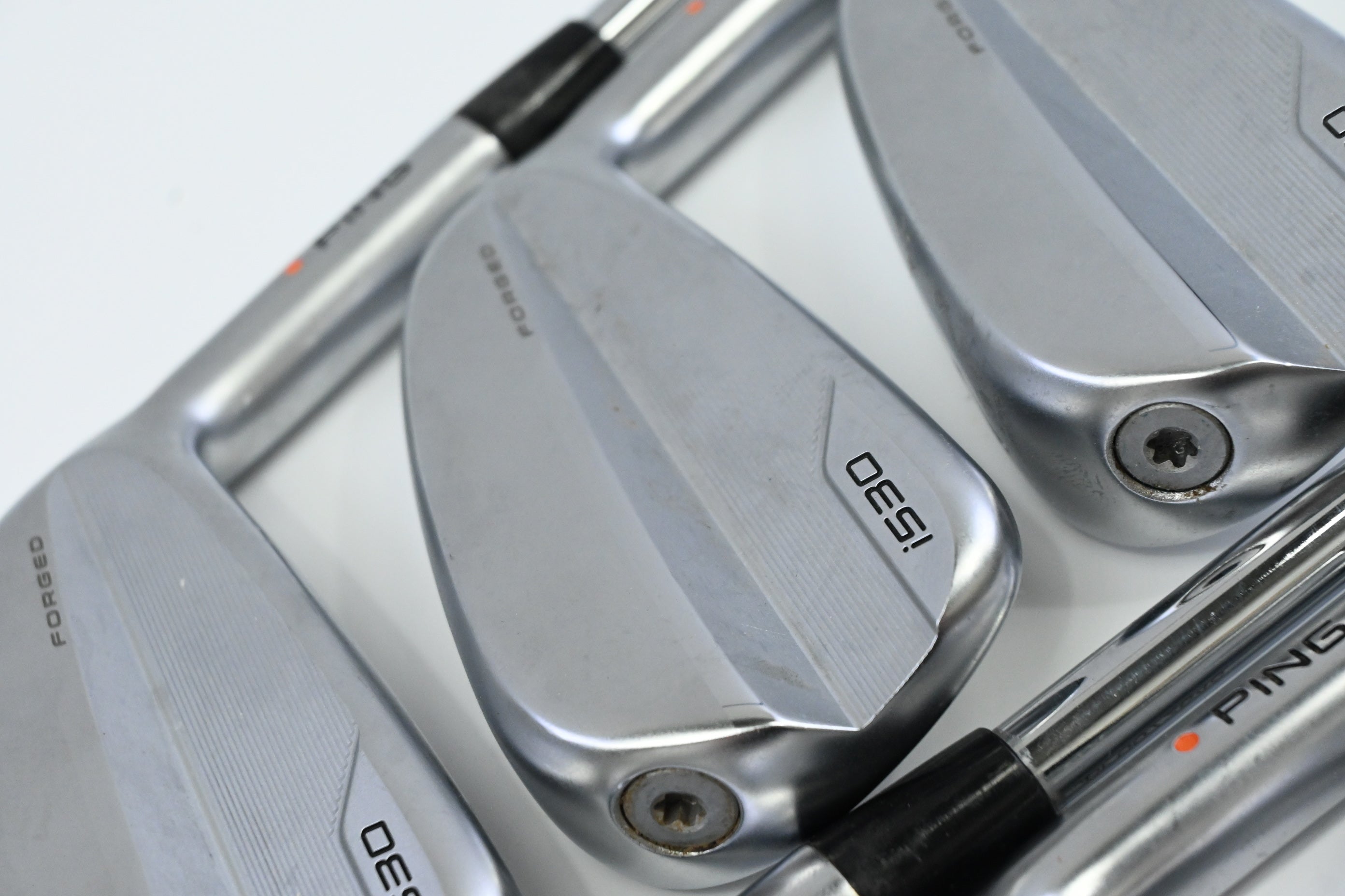 Ping i530 Irons / 5-PW / Orange Dot / Stiff Flex Dynamic Gold 115 S300 Shafts