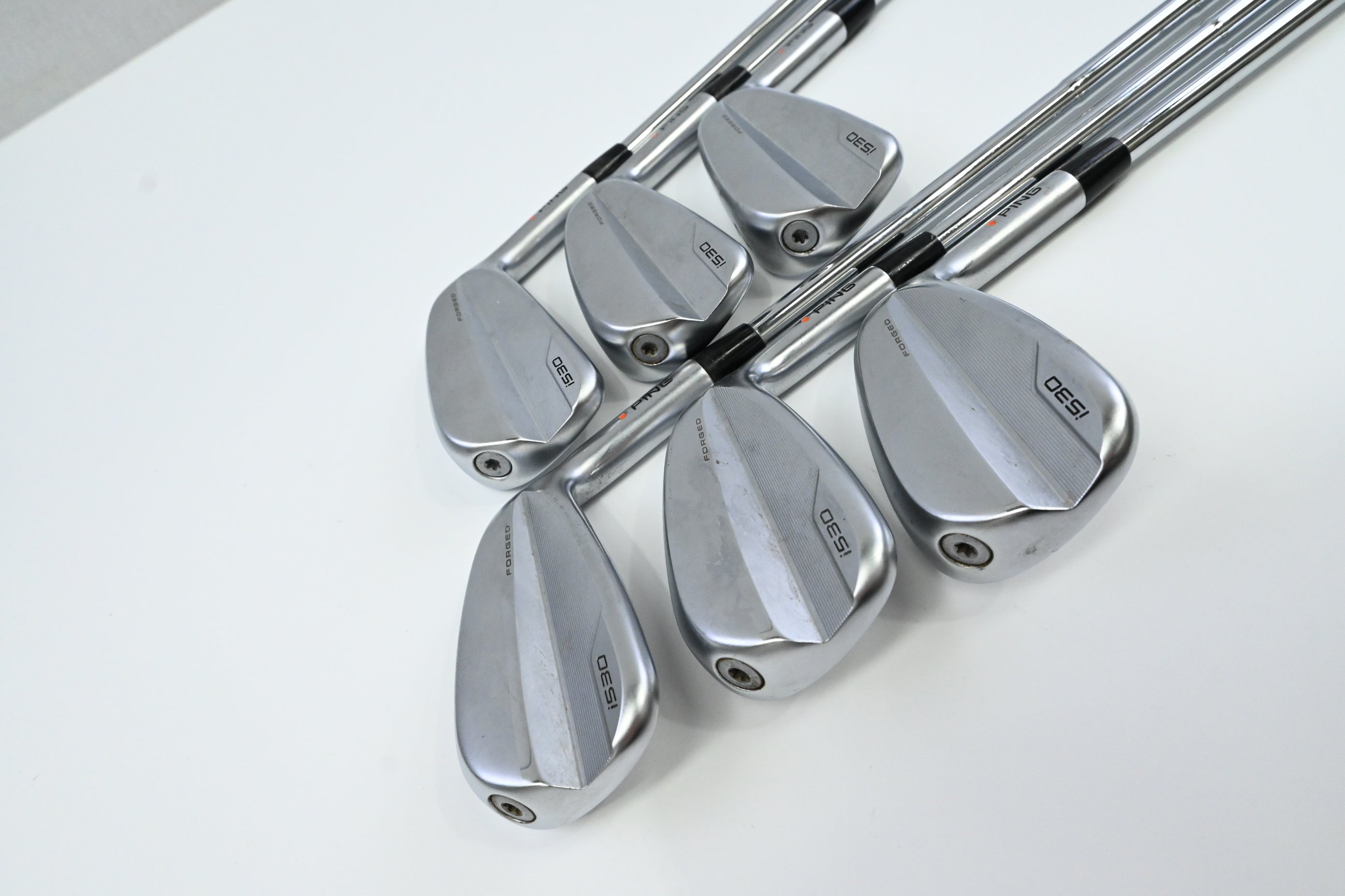 Ping i530 Irons / 5-PW / Orange Dot / Stiff Flex Dynamic Gold 115 S300 Shafts