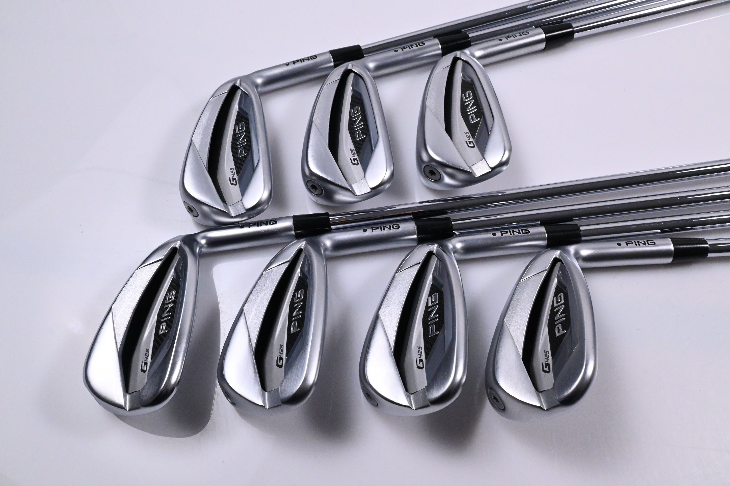 Ping G425 Irons / 5-PW+SW / Black Dot / Regular Flex Ping AWT 2.0 Shafts