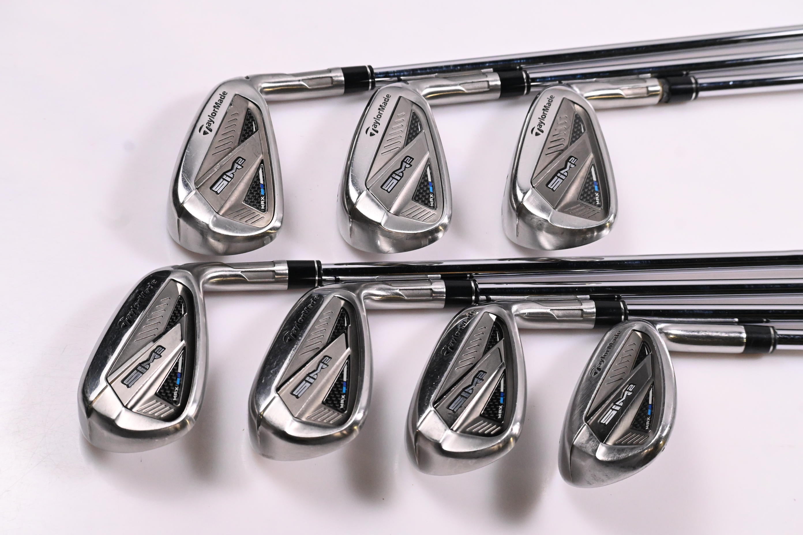 Taylormade SIM2 Max Irons / 5-PW+SW / Regular Flex KBS MAX MT 85 Shafts