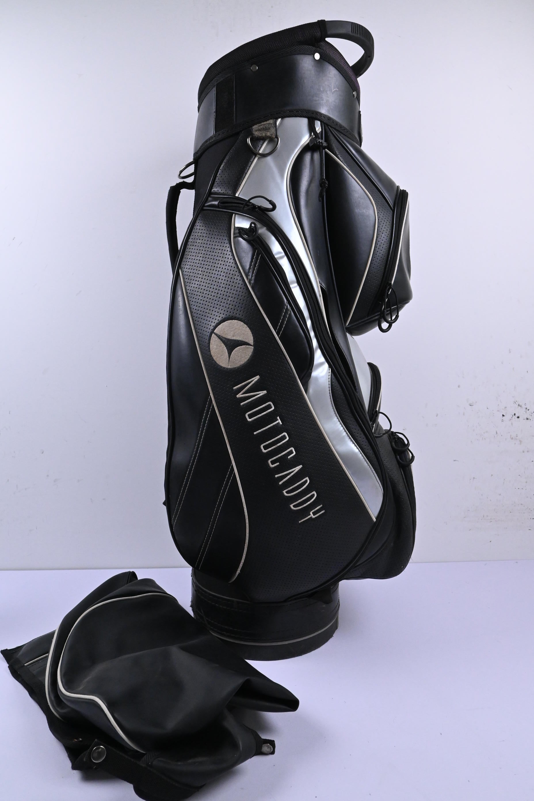 Motocaddy Cart Bag / 14-Way Divider / Black & Grey