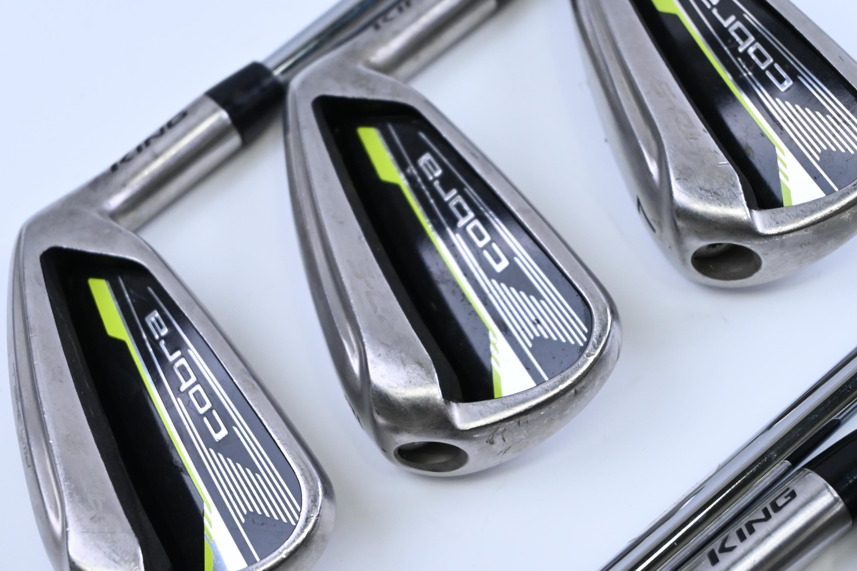 Cobra King Radspeed Irons / 5-PW+SW / Stiff Flex KBS Tour Lite Shafts