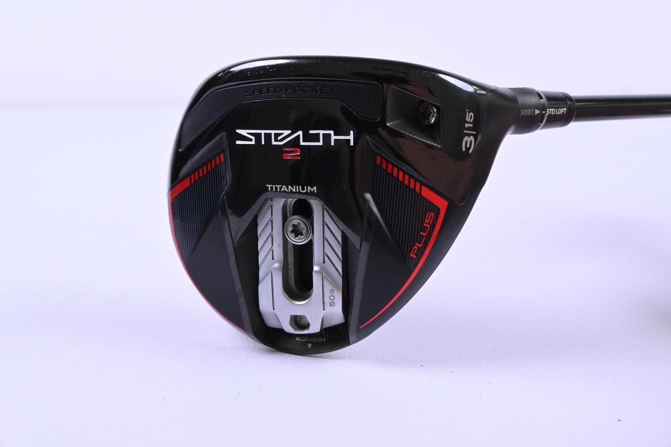 Taylormade Stealth 2 Plus #3 Wood / 15 Degree / Stiff Flex Kai'li Red 75 Shaft