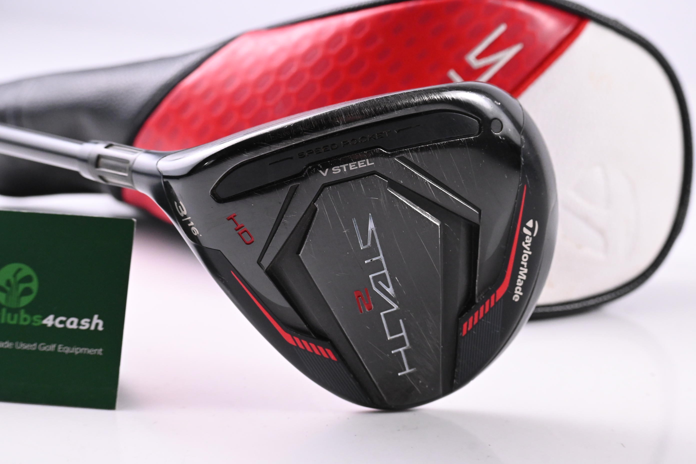 Left Hand Taylormade Stealth 2 HD #3 Wood / 16 Degree / Regular Flex Ventus TR