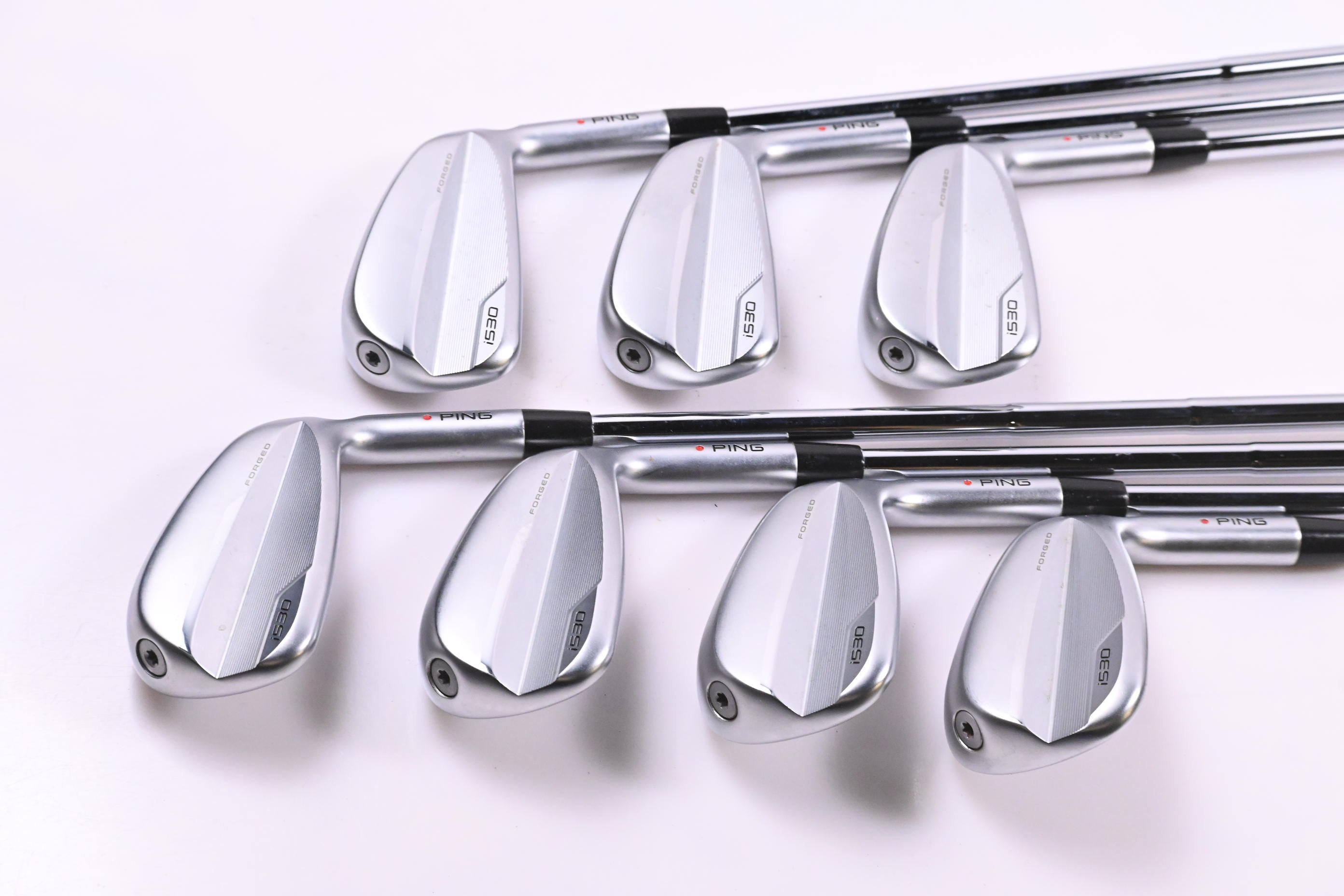 Ping i530 Irons / 5-PW+GW / Red Dot / Stiff Flex Dynamic Gold Mid 115 S300