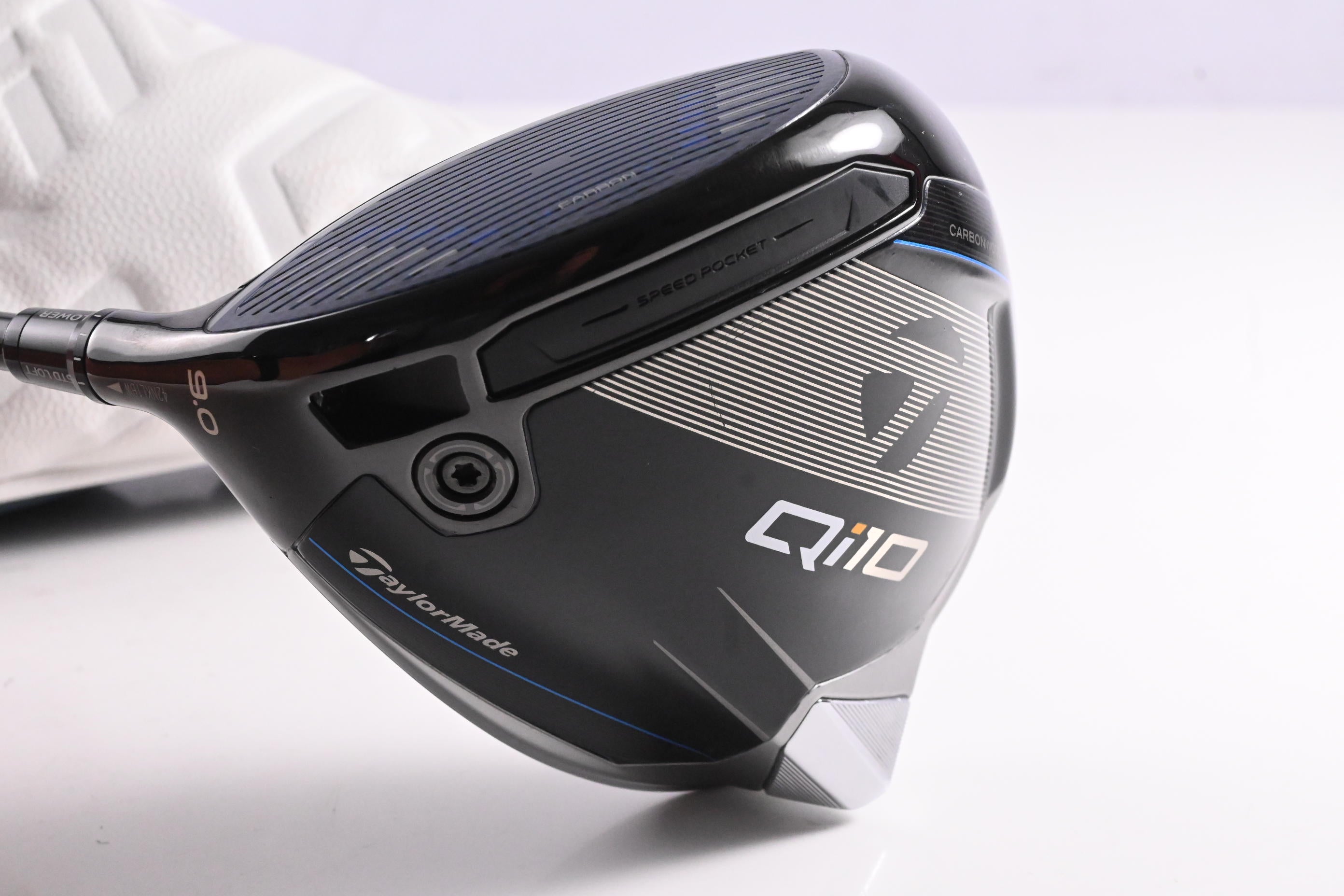Left Hand Taylormade Qi10 Driver / 9 Degree / Stiff Flex Ventus TR Blue 5 Shaft