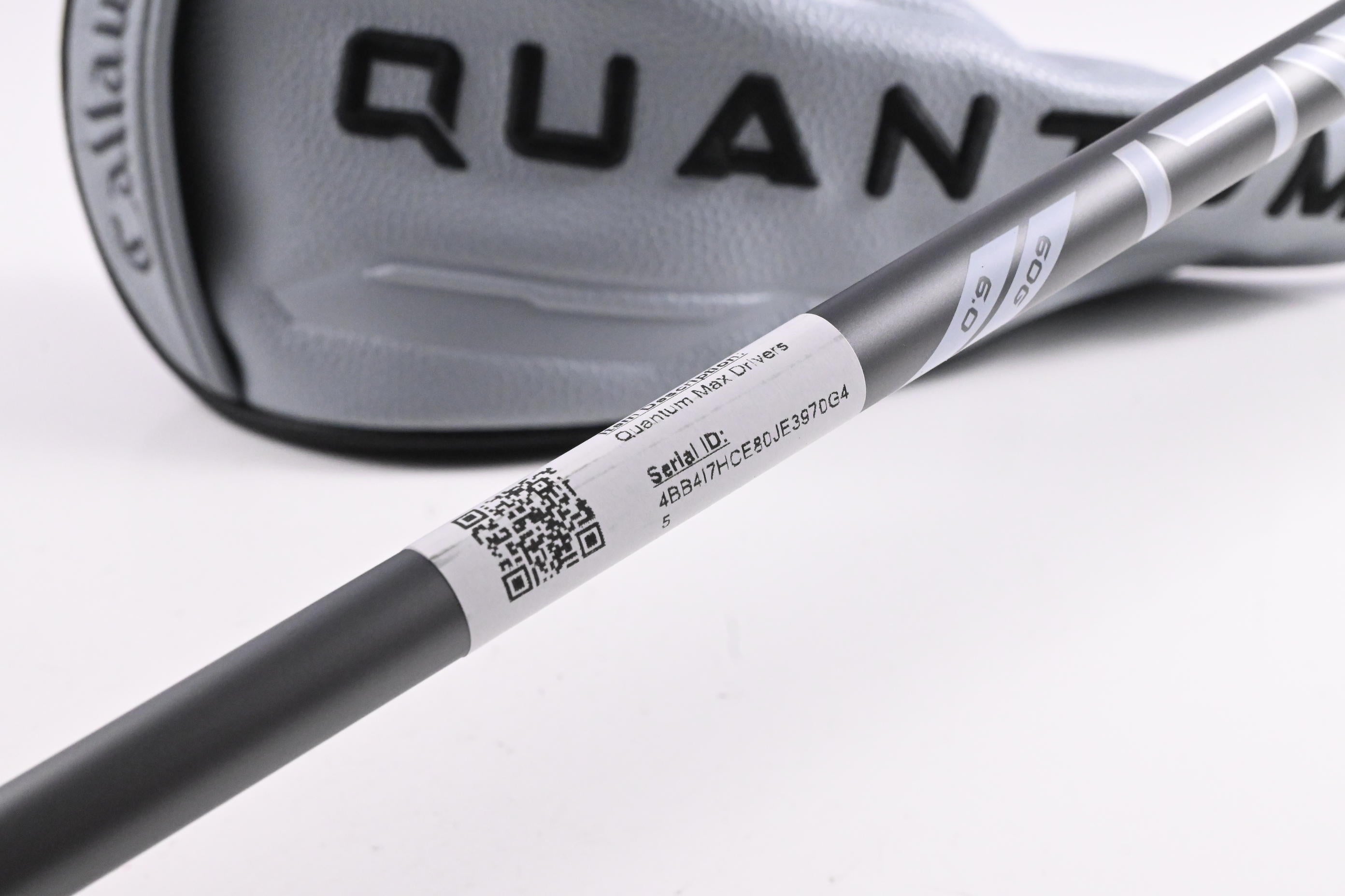 Callaway Quantum Max Driver / 9 Degree / Stiff Flex Denali Frost Silver 60 Shaft