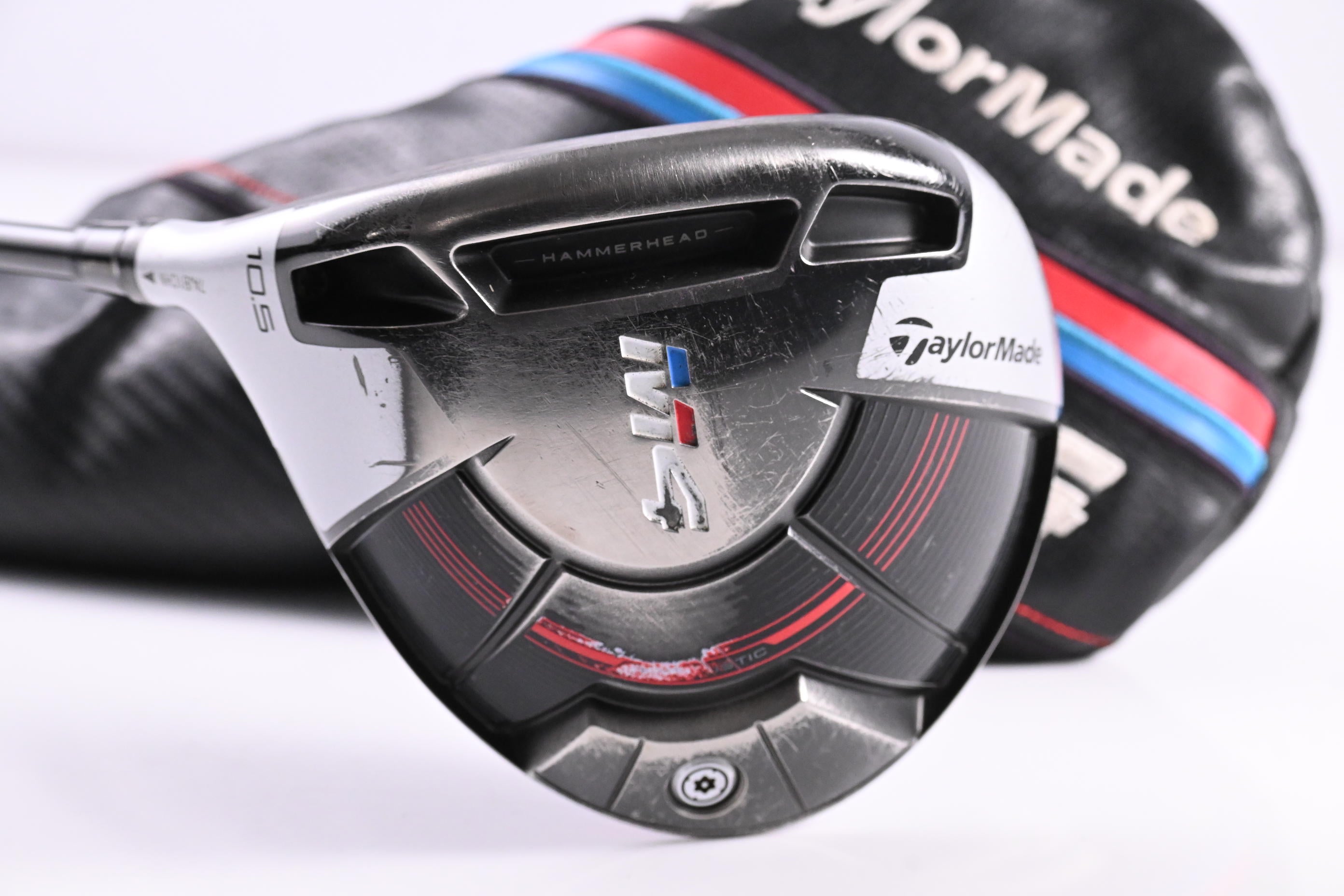 Left Hand Taylormade M4 Driver / 10.5 Degree / Regular Flex Atmos Red 5 Shaft