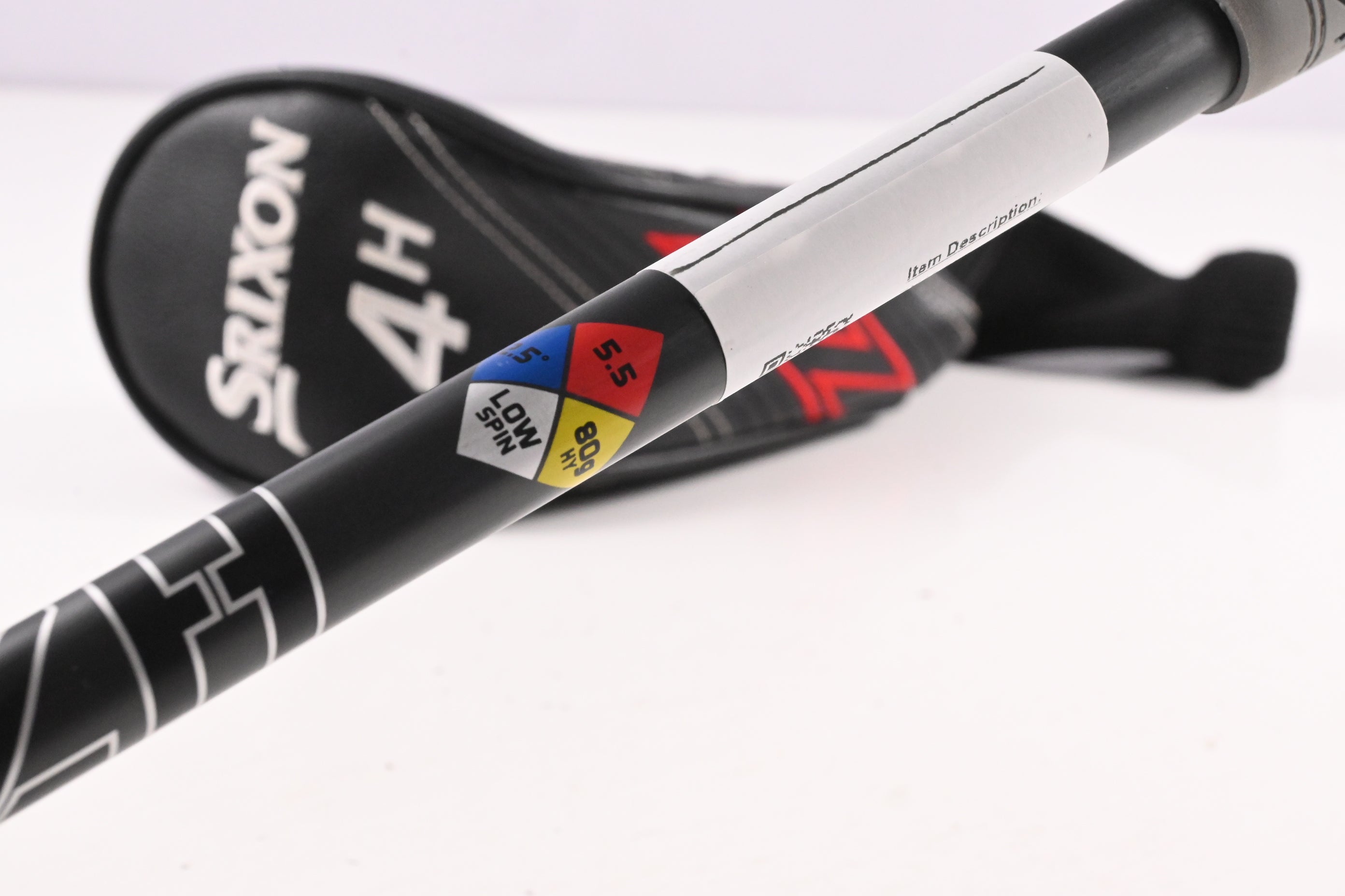 Srixon ZX #4 Hybrid / 22 Degree / Regular Flex HZRDUS Smoke Black 80 Shaft