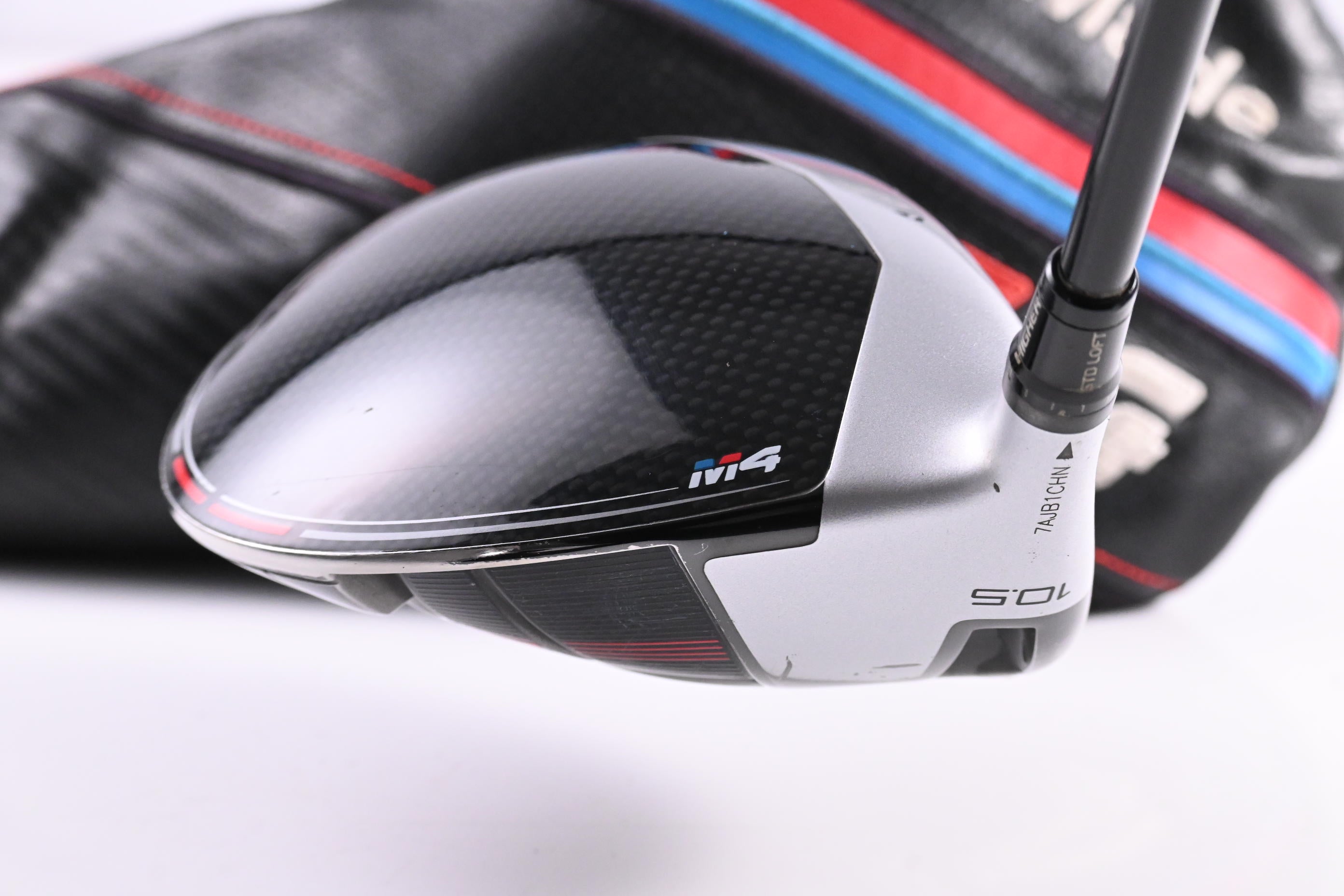 Left Hand Taylormade M4 Driver / 10.5 Degree / Regular Flex Atmos Red 5 Shaft