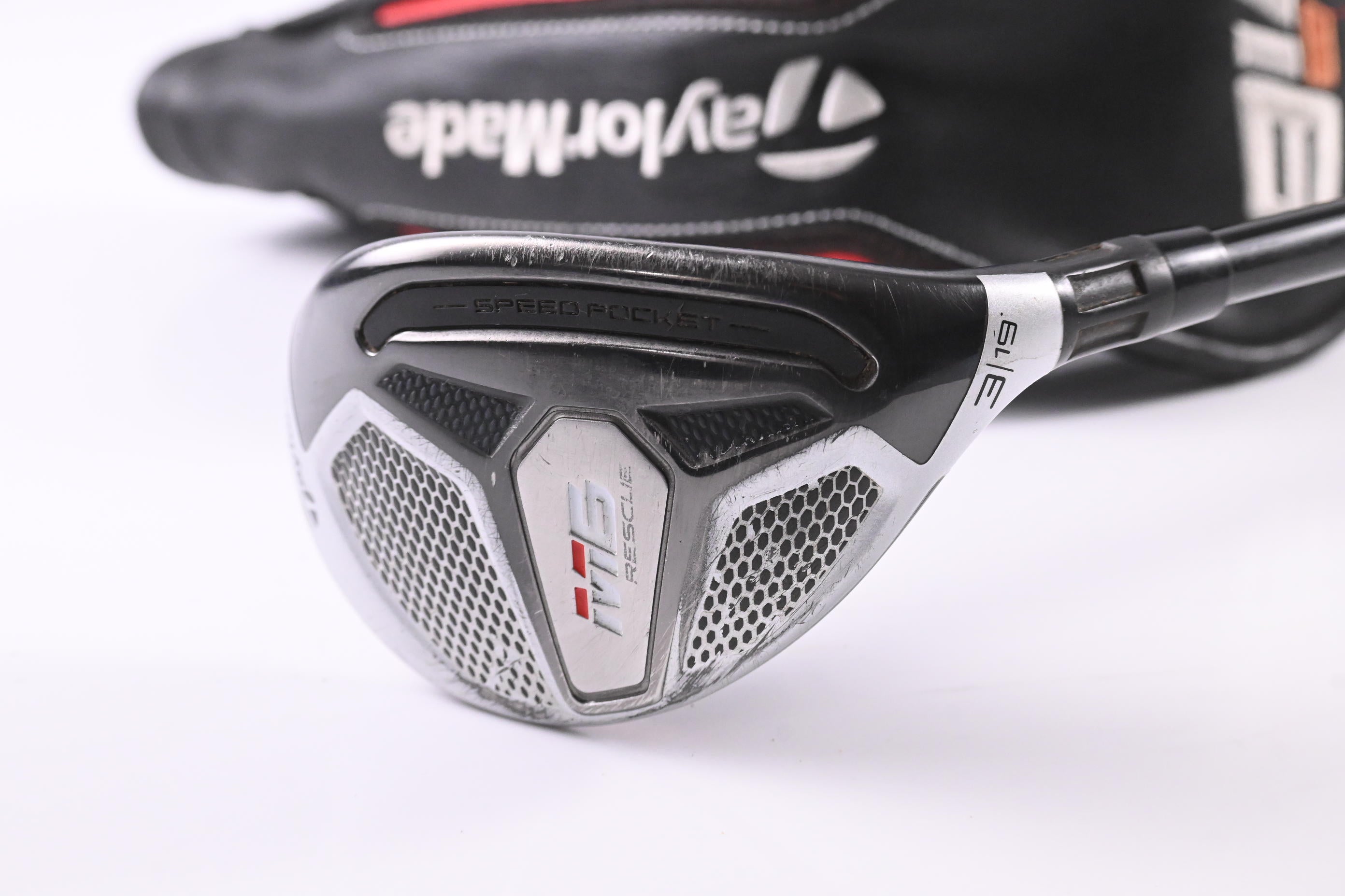 Taylormade M6 #3 Hybrid / 19 Degree / Stiff Flex Fujikura Atmos Orange 7 Shaft