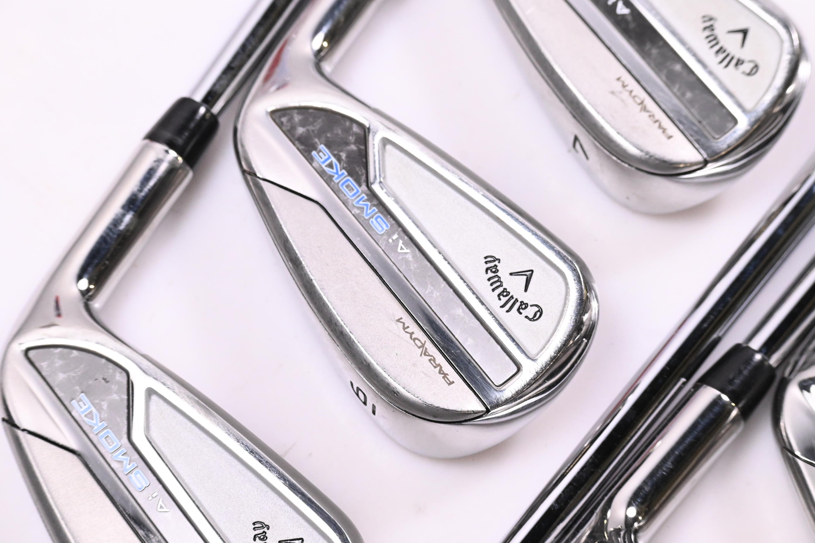 Callaway Paradym Ai Smoke Irons / 5-PW+AW / Stiff Flex Project X Rifle Shafts
