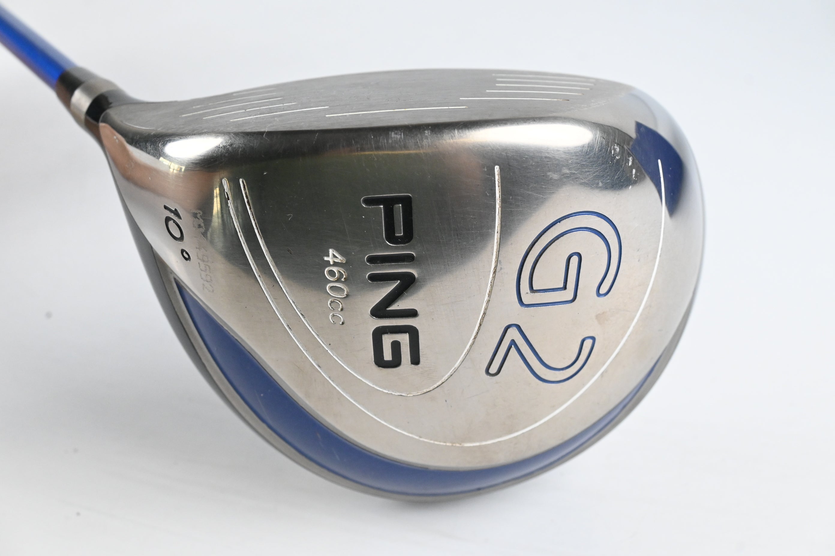 Left Hand Ping G2 Driver / 10 Degree / Stiff Flex Grafalloy ProLaunch Blue 65