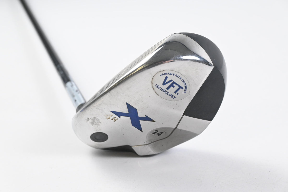 Left Hand Callaway X #4 Hybrid / 24 Degree / Senior Flex Callaway X 80 Shaft