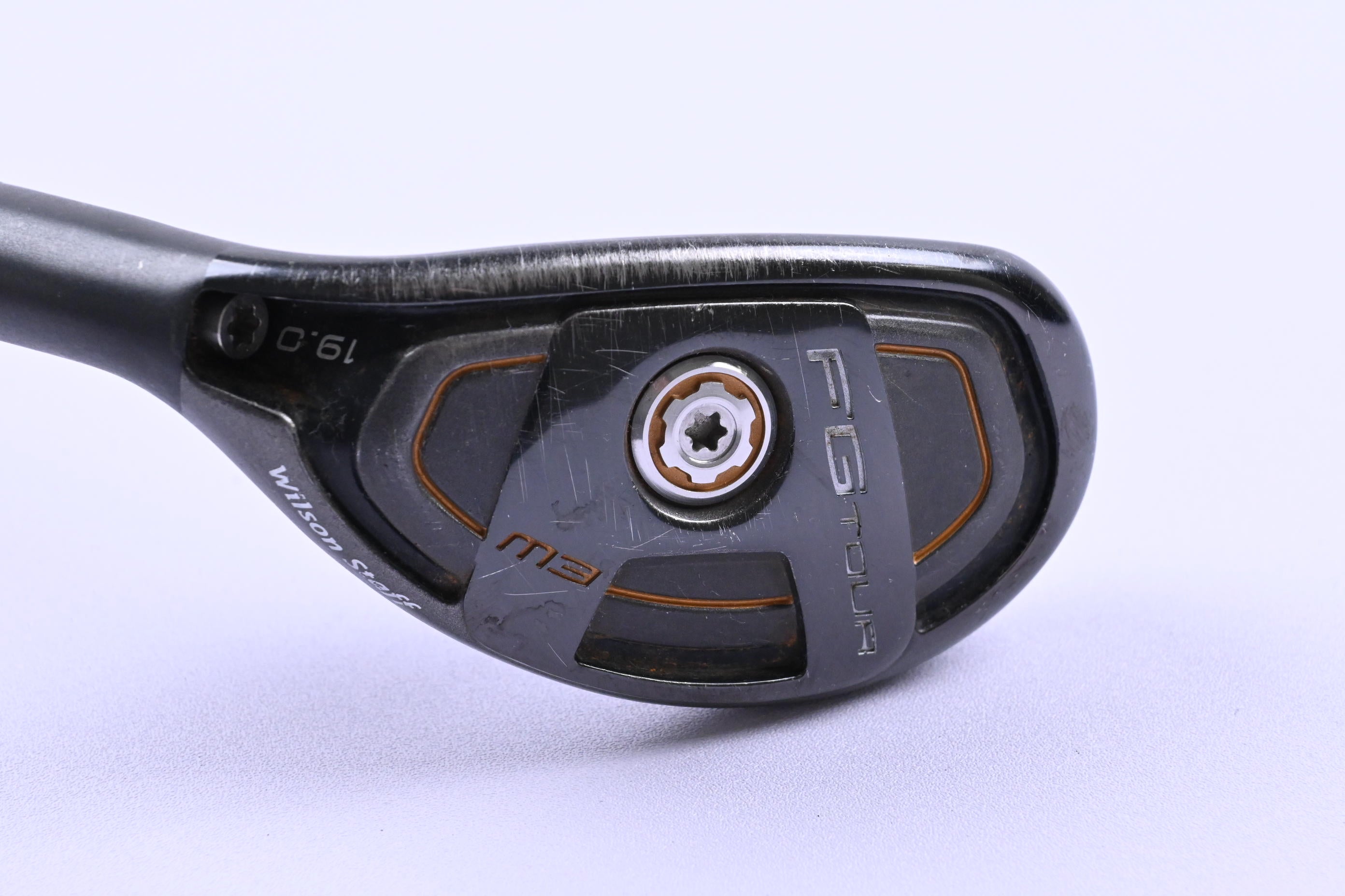 Left Hand Wilson FG Tour M3 #3 Hybrid / 19 Degree / Stiff Flex Aldila	RIP Phenom