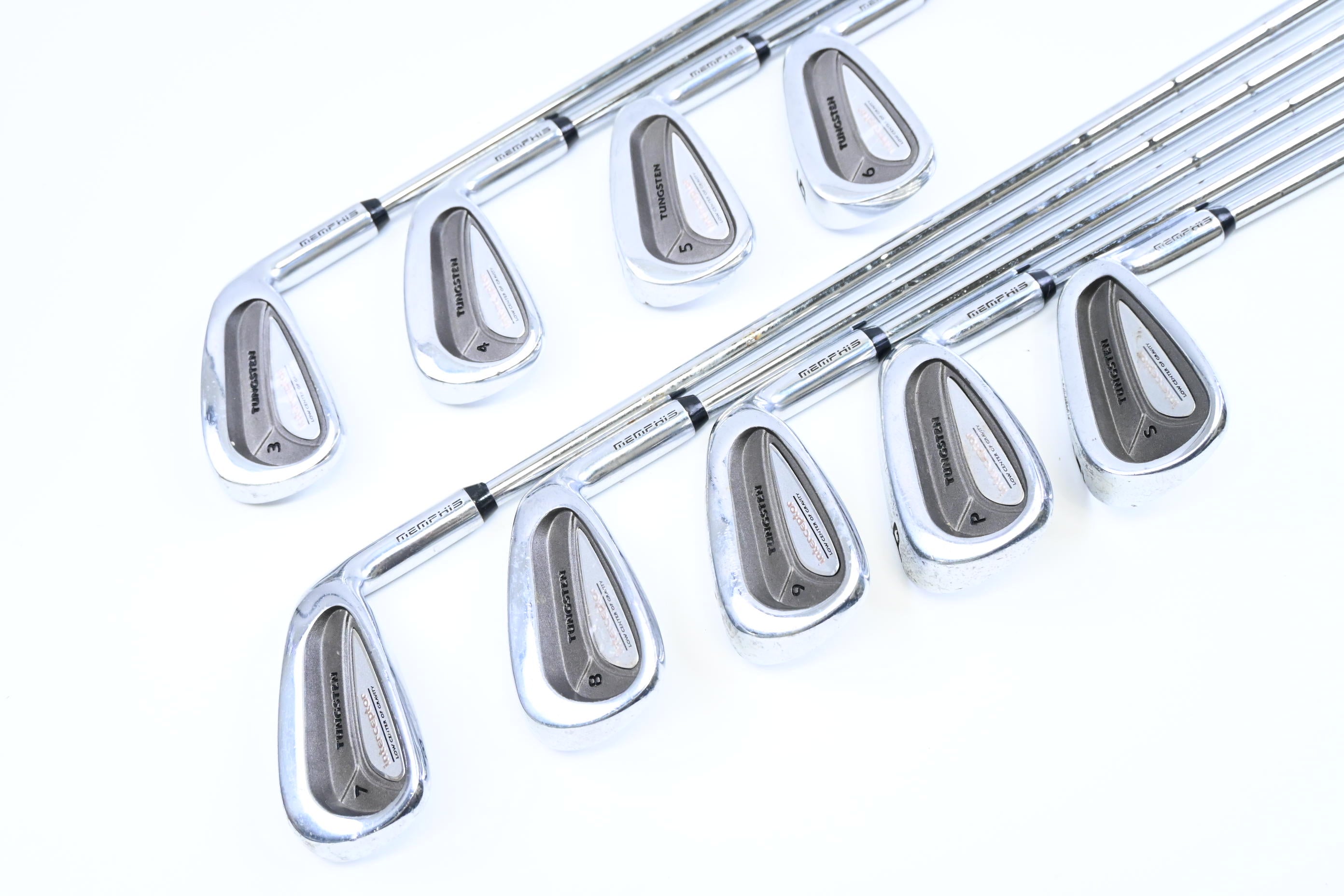 Memphis Interceptor Irons / 3-PW+SW / Stiff Flex Steel Shafts