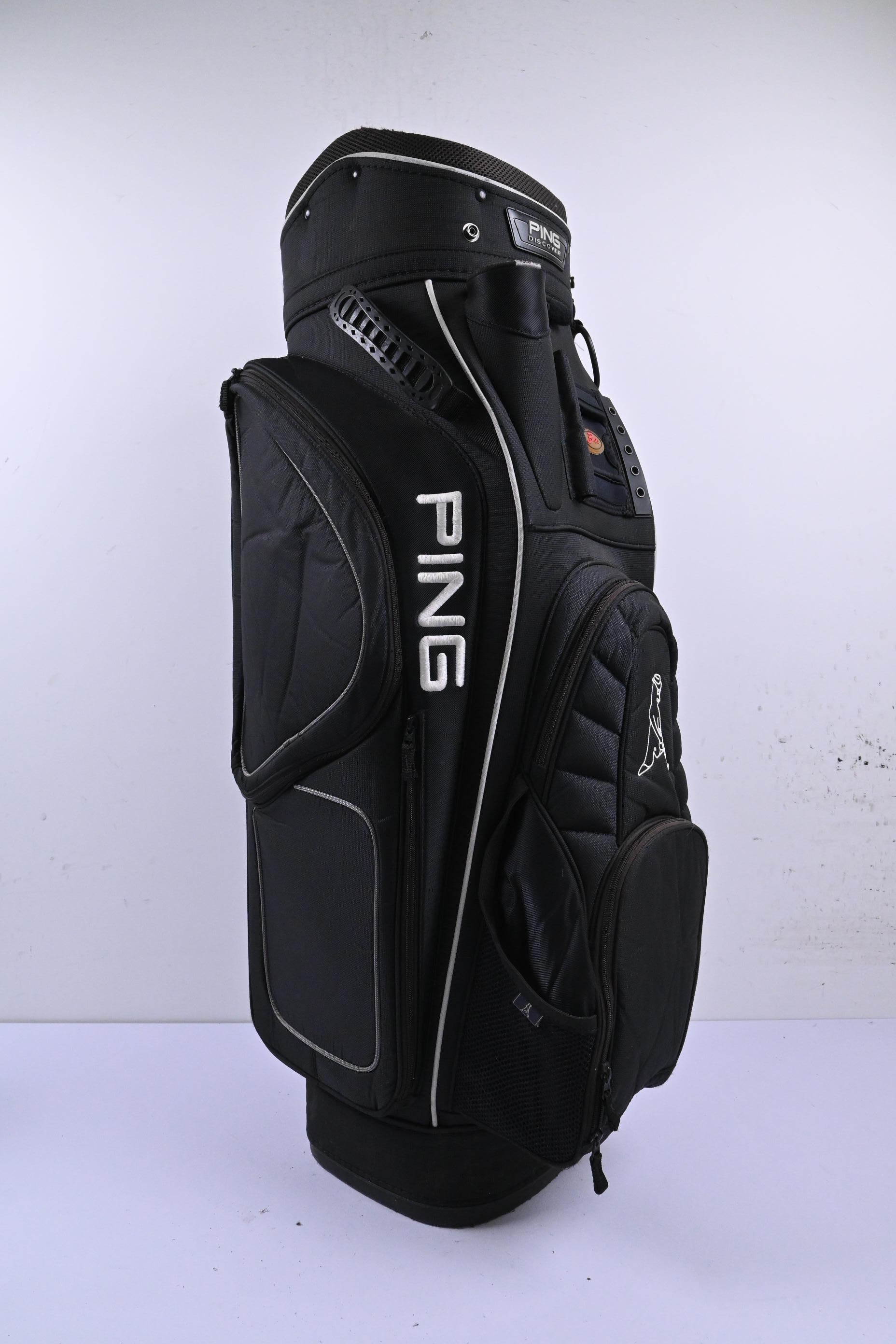 Ping Discover Cart Bag / 14-Way Divider / Black & White