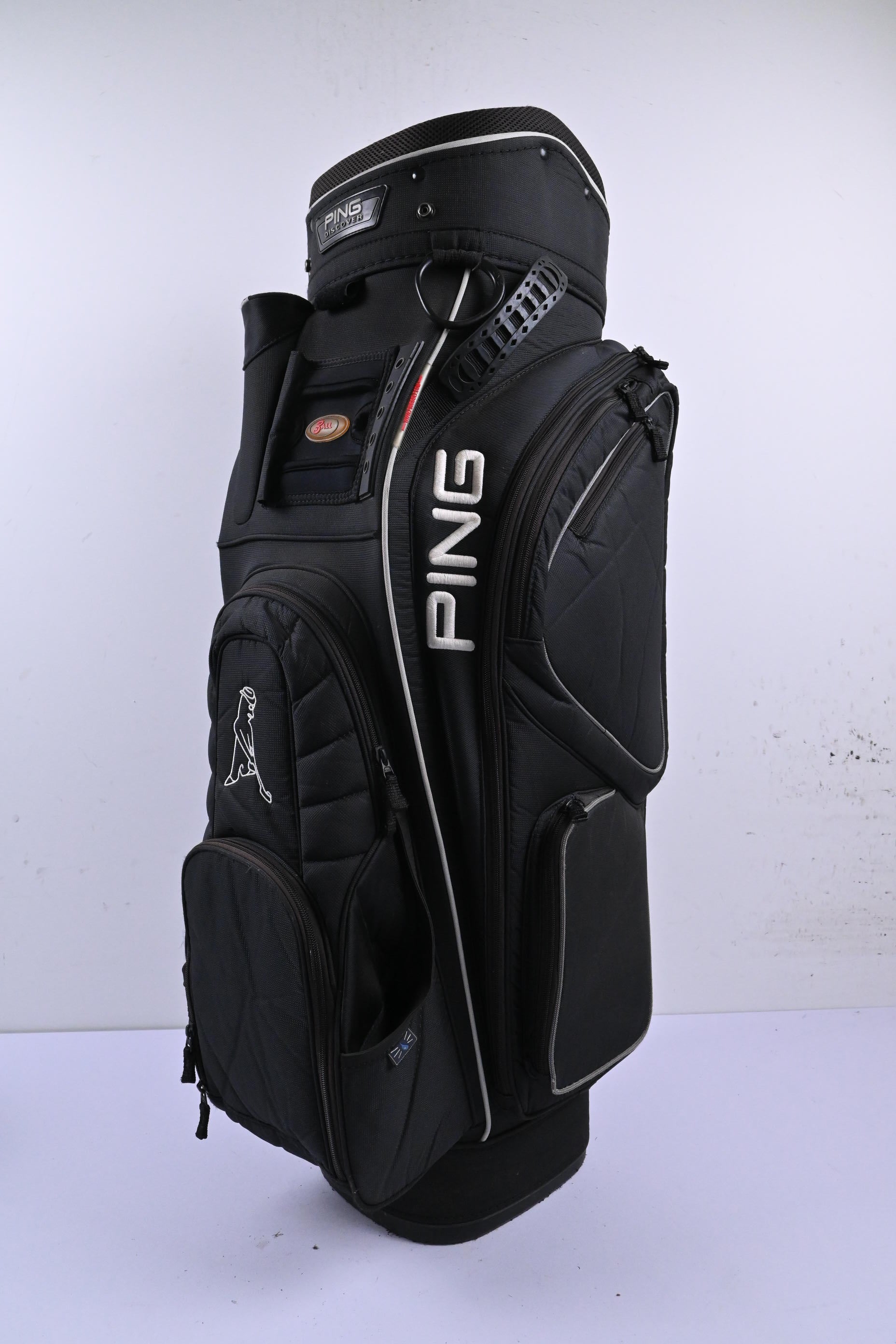 Ping Discover Cart Bag / 14-Way Divider / Black & White