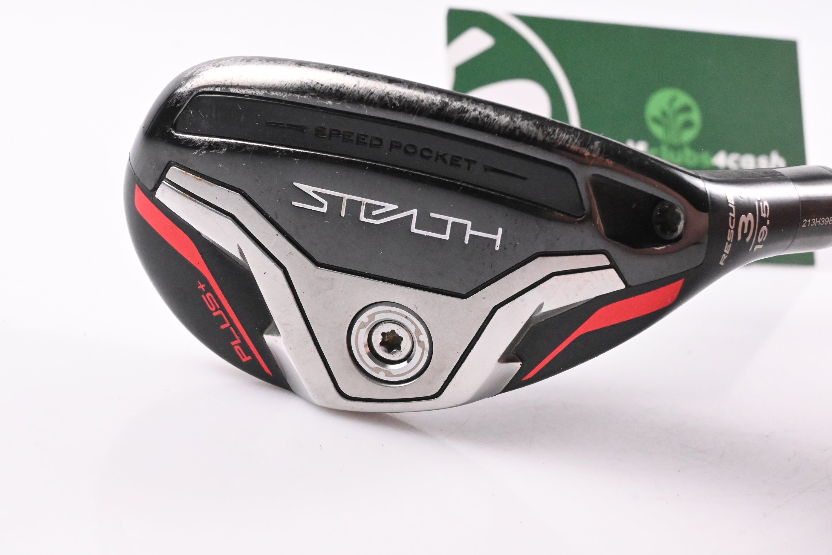Taylormade Stealth Plus #3 Hybrid / 19.5 Degree / Stiff Flex HZRDUS Smoke RDX Red 80