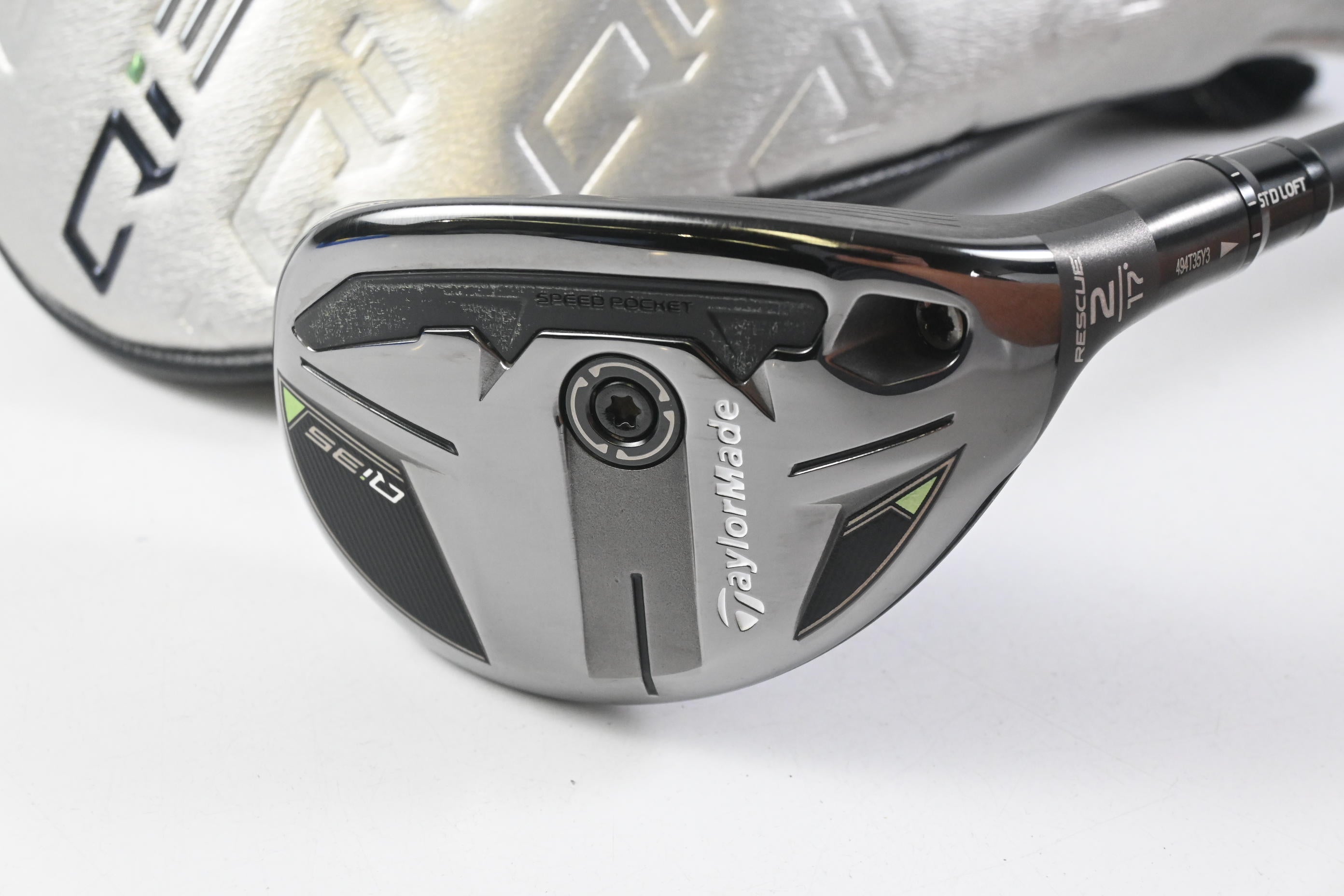 Taylormade Qi35 #2 Hybrid / 17 Degree / Stiff Flex Kai'li Dark Waves Blue 85