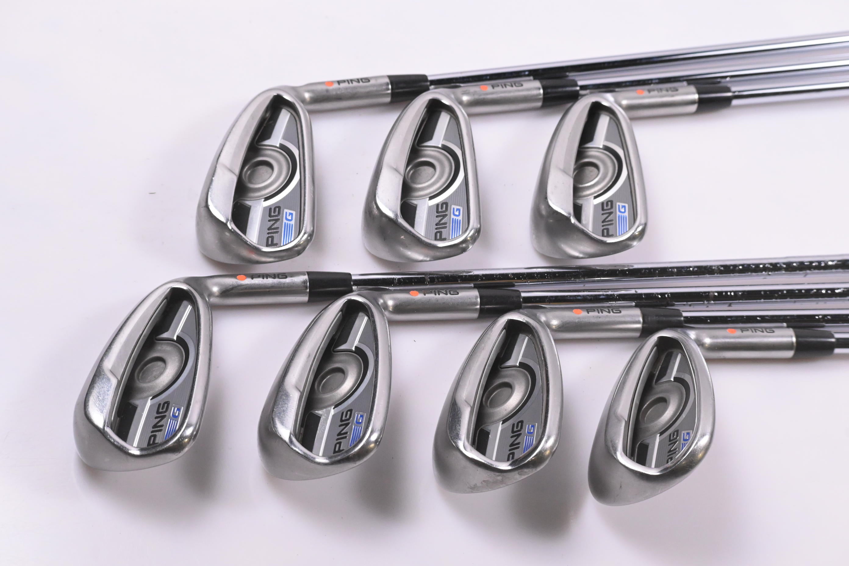 Ping G Series Irons / 5-PW+SW / Orange Dot / Senior Flex Ping CFS Distance
