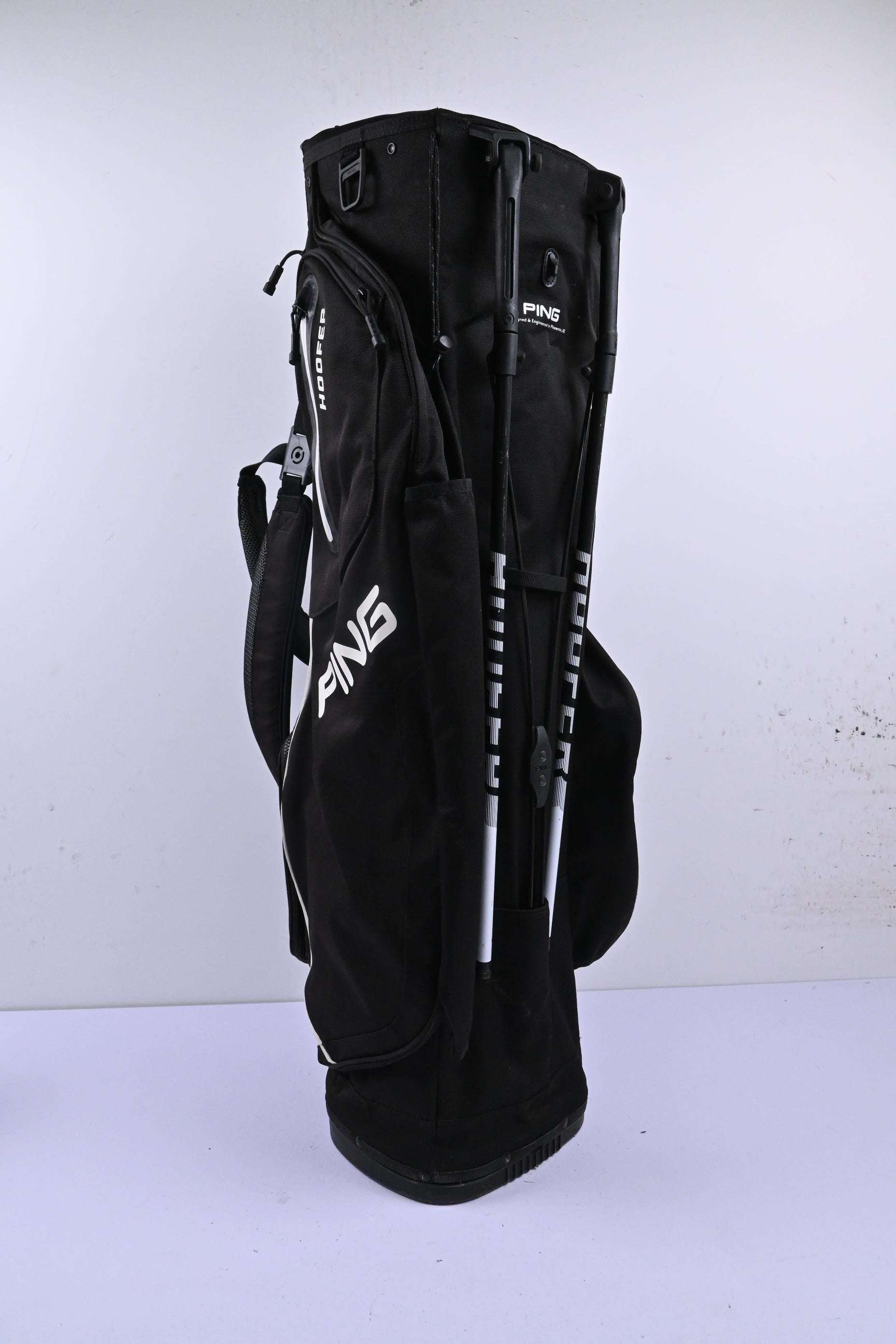 Ping Hoofer Stand Bag / 5-Way Divider / Black & White