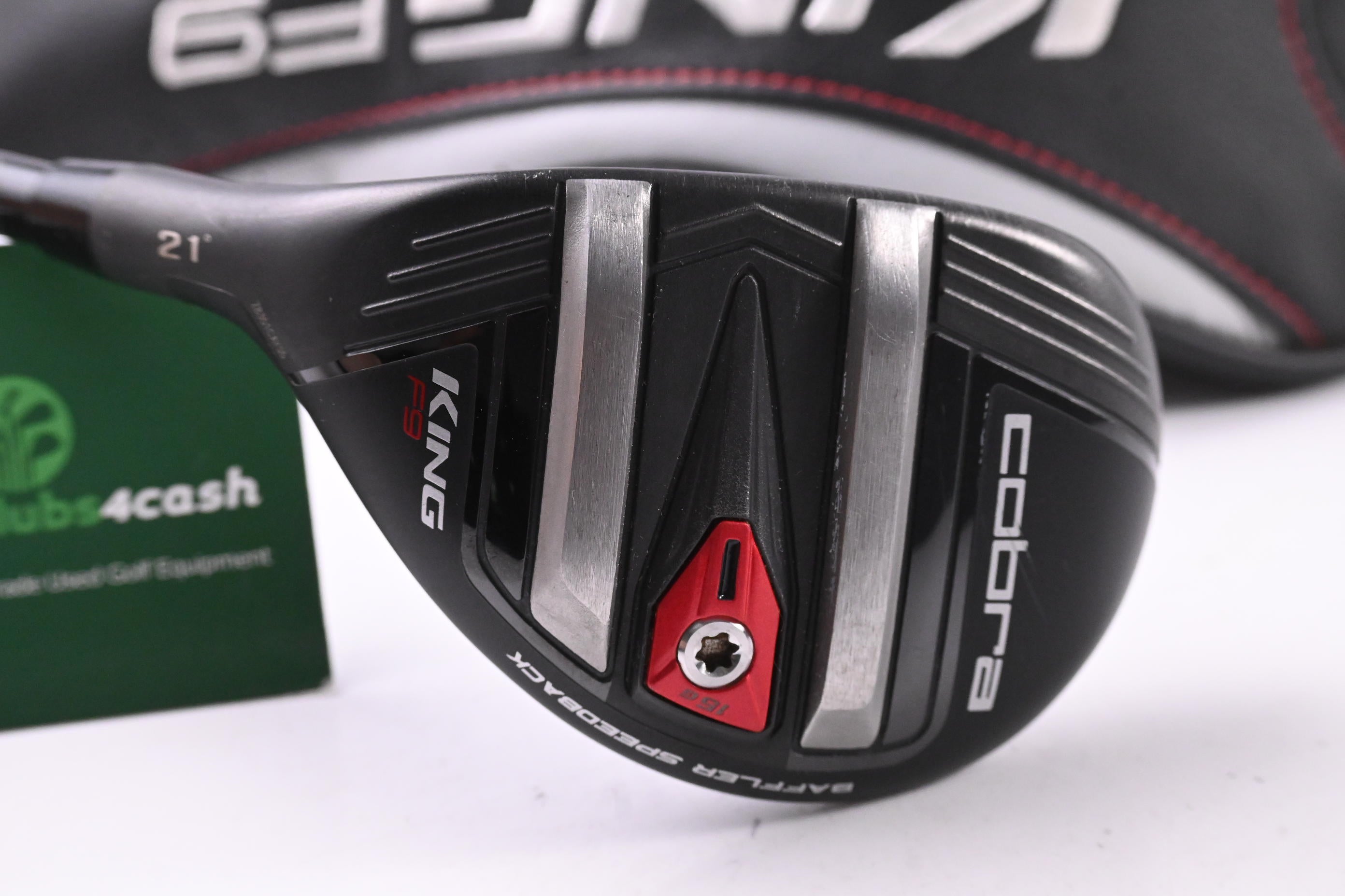 Left Hand Cobra King F9 #4 Hybrid / 21 Degree / Regular Flex Fujikura Atmos 7