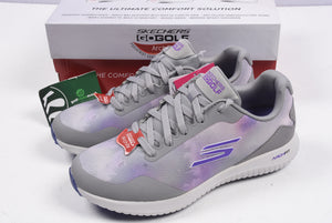 Skechers Go Golf Max 2 Splash / Ladies Golf Shoes / Grey, Purple / UK 4.5