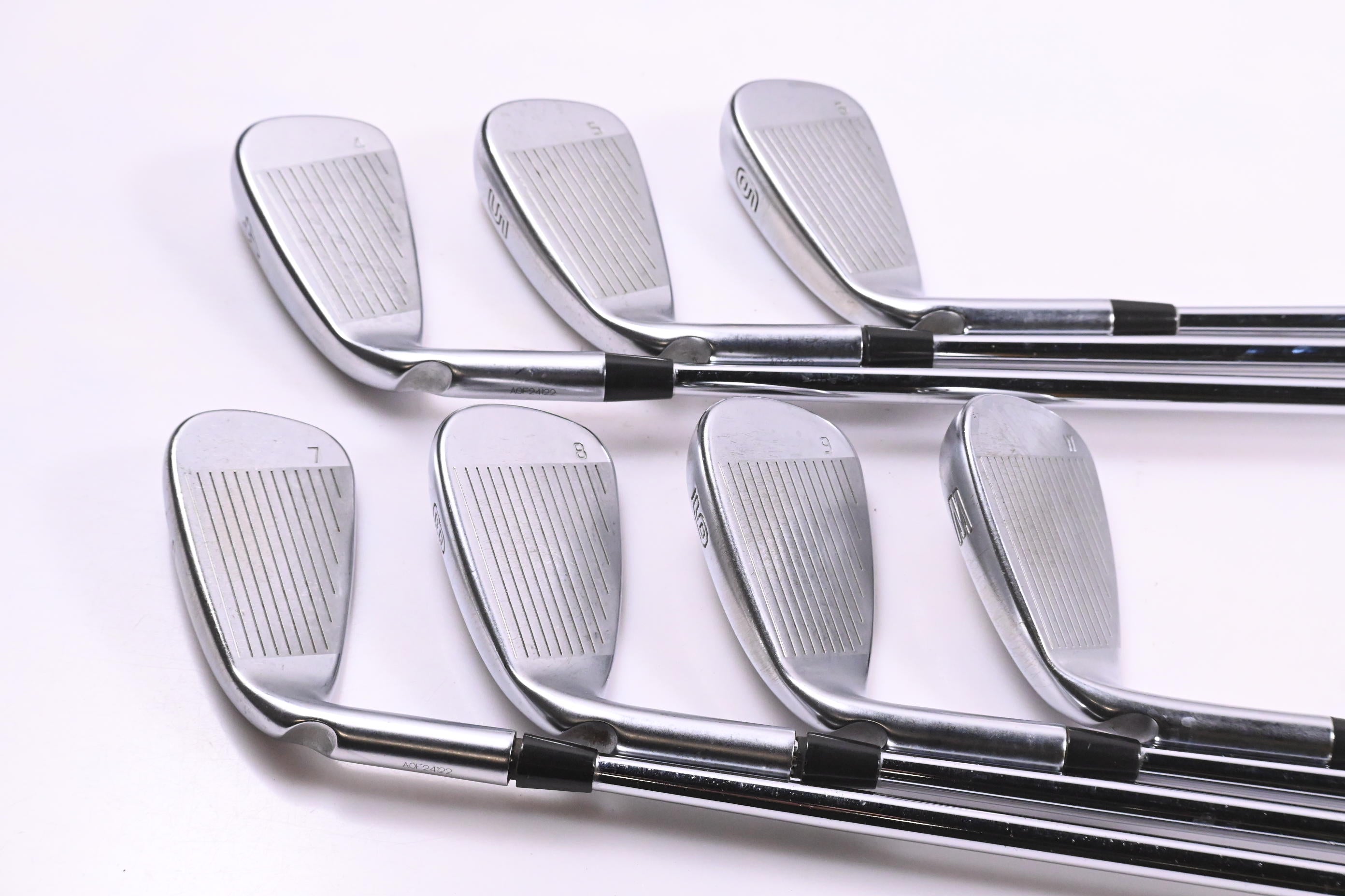 Ping G410 Irons / 4-PW / Blue Dot / Regular Flex Ping AWT 2.0 Shafts