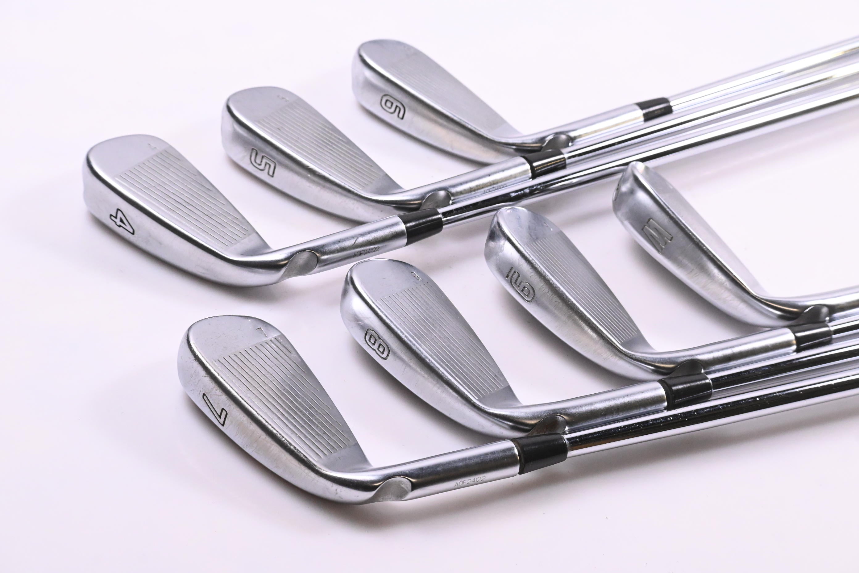 Ping G410 Irons / 4-PW / Blue Dot / Regular Flex Ping AWT 2.0 Shafts
