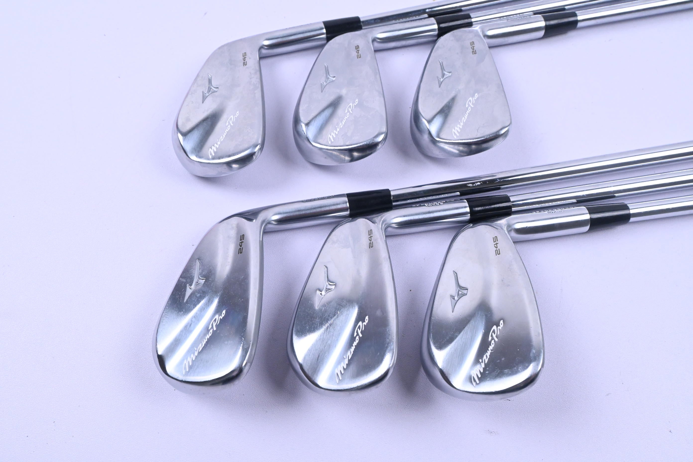 Mizuno Pro 245 Irons / 5-PW / Stiff Flex Project X Rifle Shafts