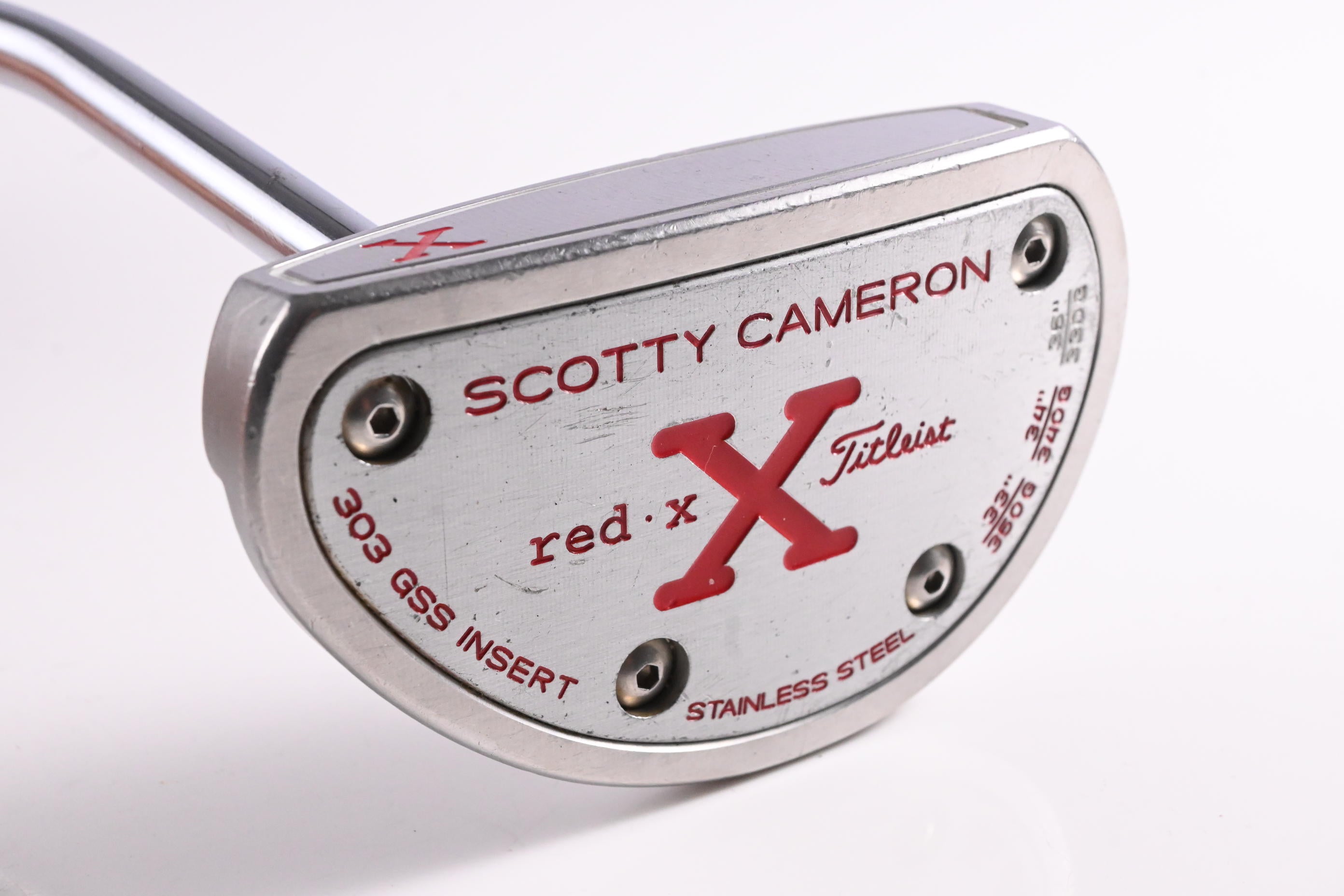 Left Hand Scotty Cameron Red X Putter / 33 Inch