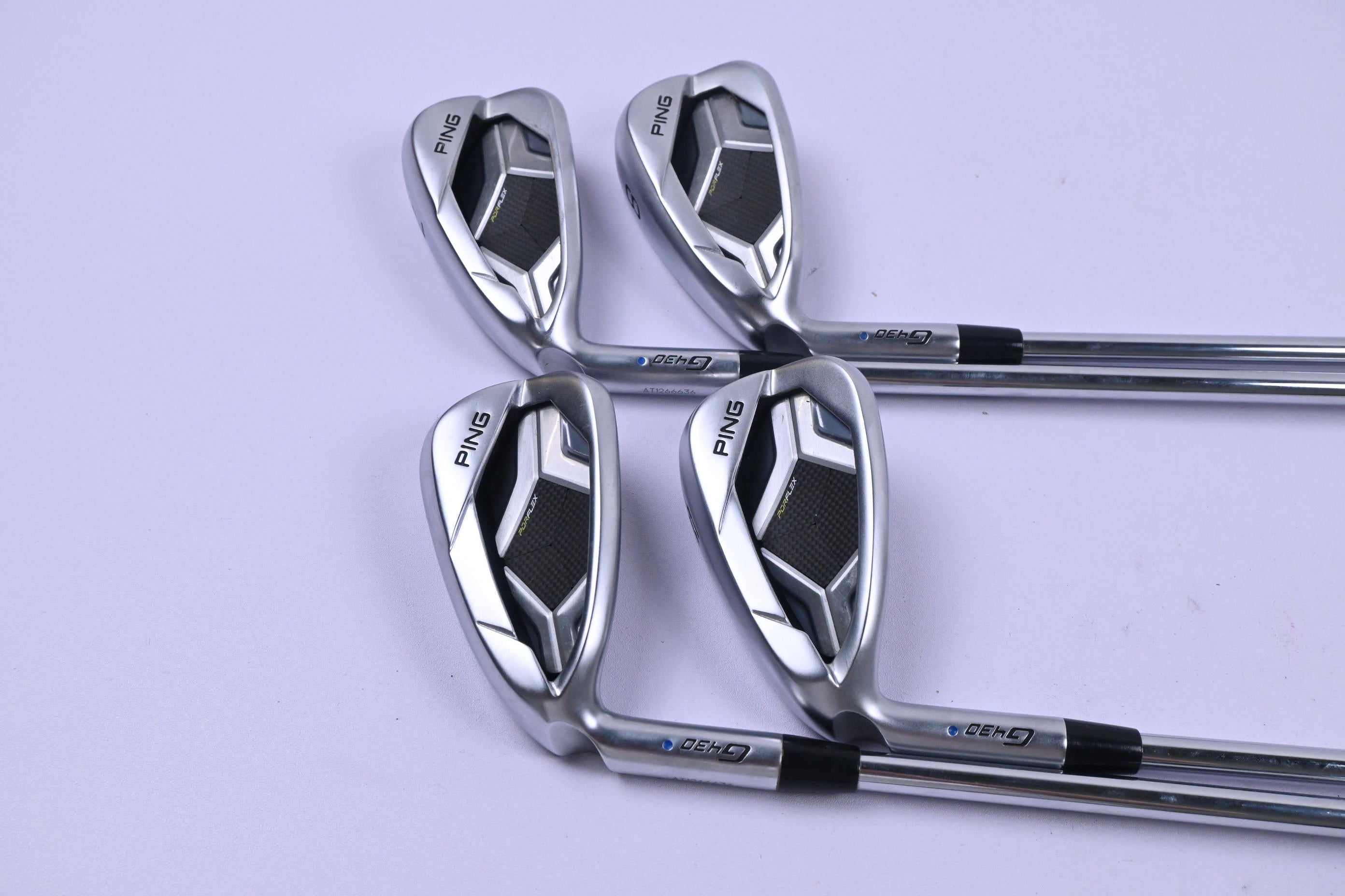 Left Hand Ping G430 Irons / 7-PW / Blue Dot / Regular Flex Elevate MPH 95 Shafts