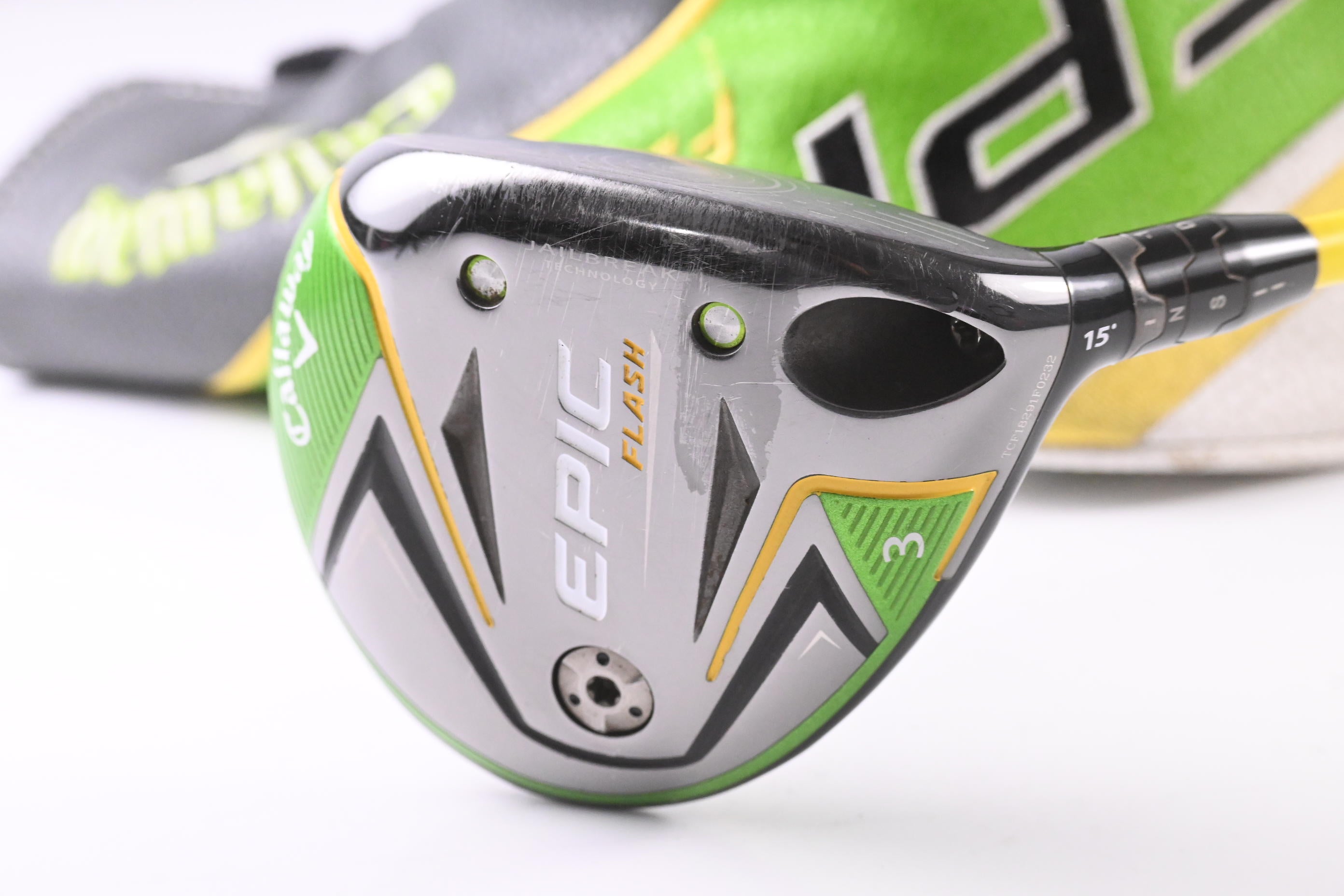 Tour Issue Callaway Epic Flash #3 Wood / 15 Degree / Stiff Flex HZRDUS Yellow 76