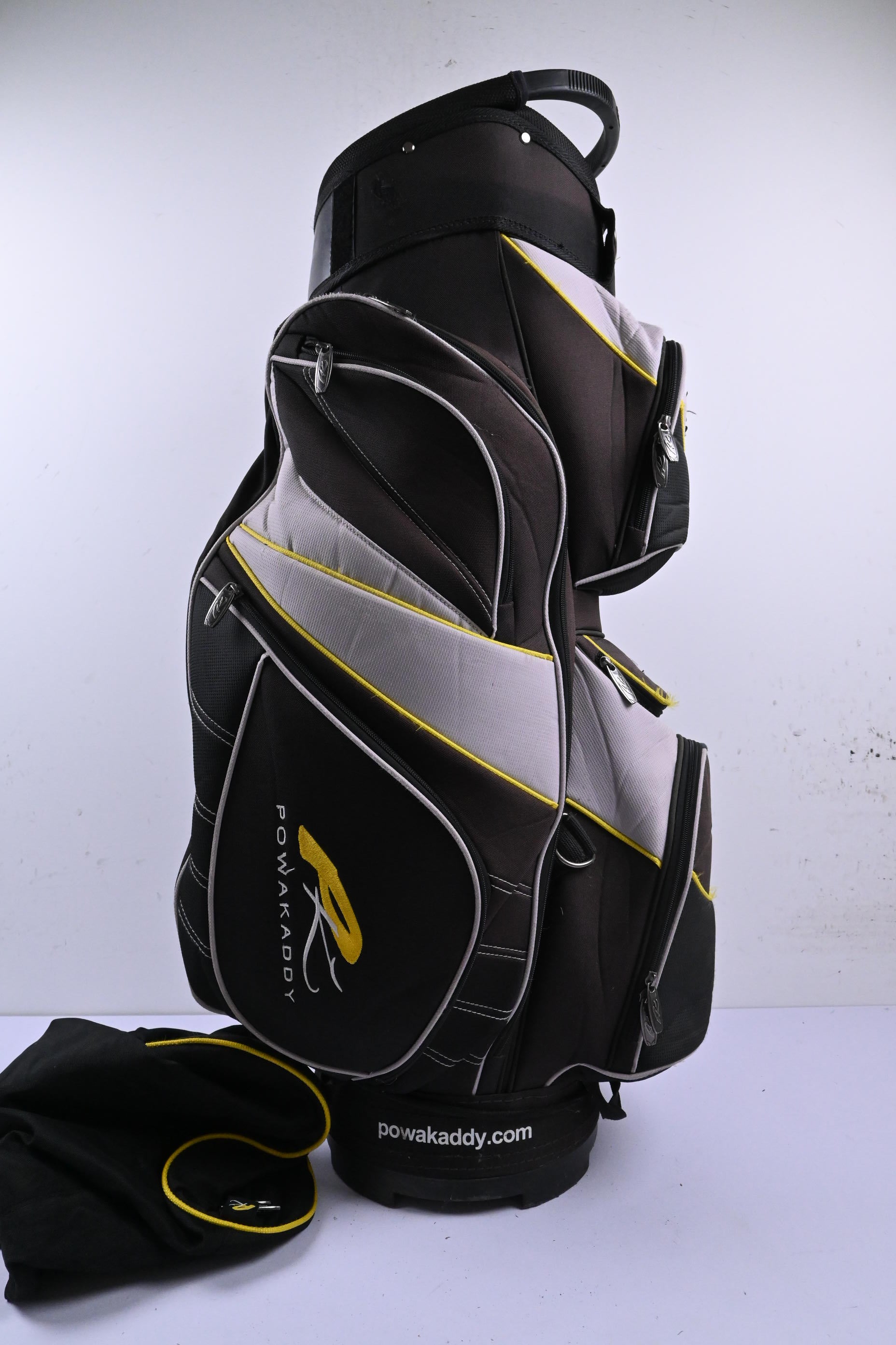 Powakaddy Cart Bag / 14-Way Divider / Black & Grey