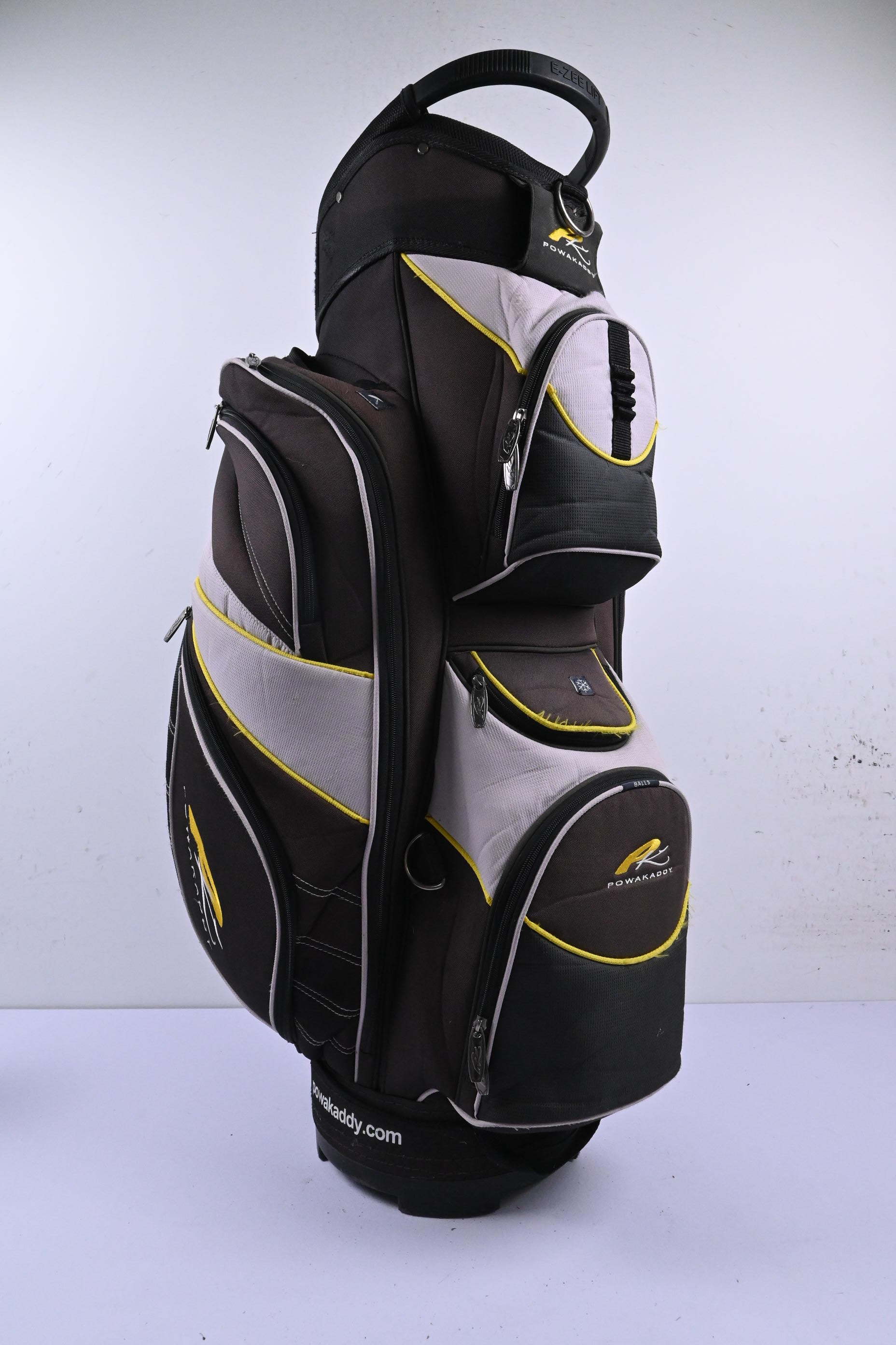 Powakaddy Cart Bag / 14-Way Divider / Black & Grey