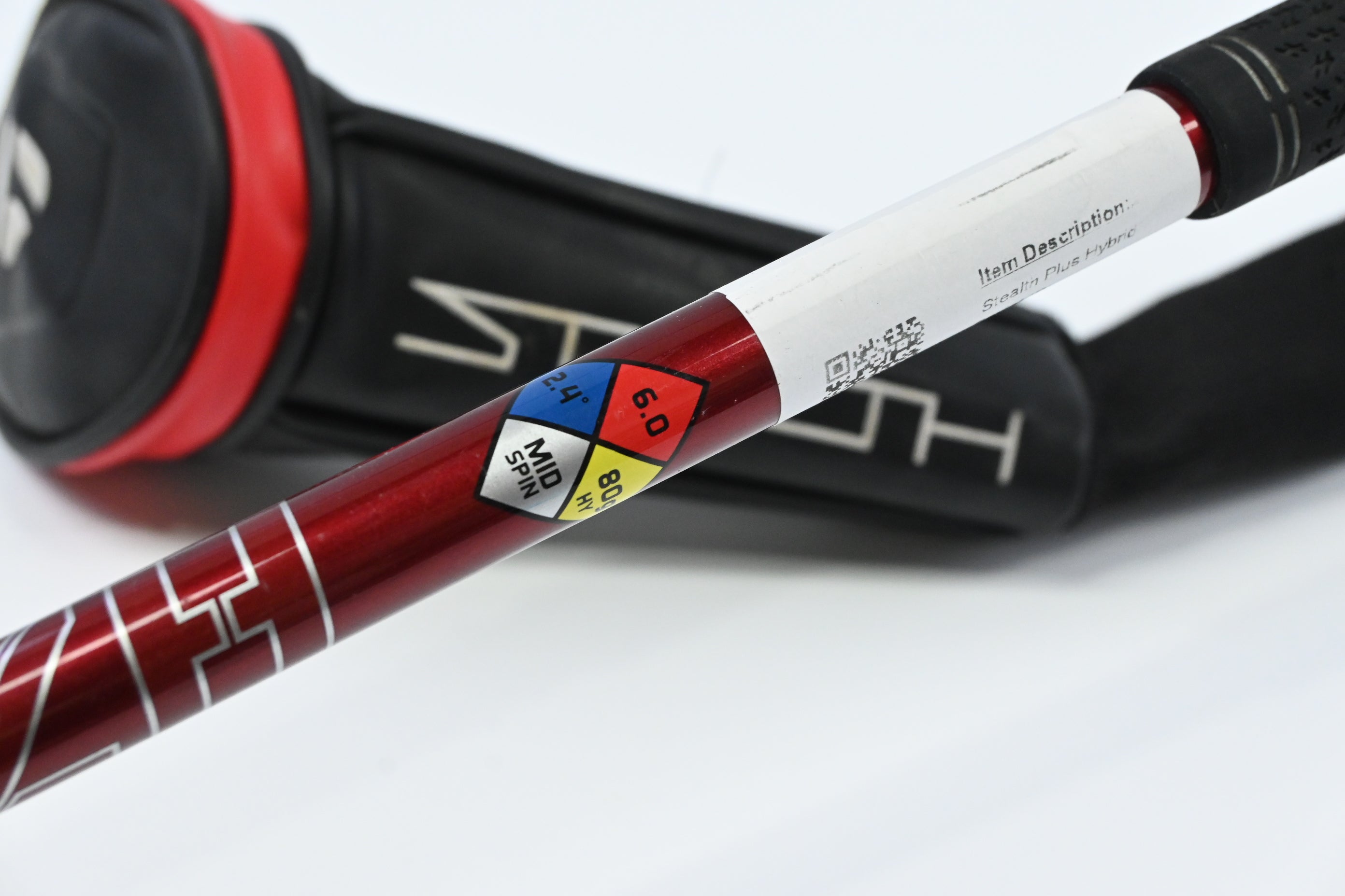 Taylormade Stealth Plus #4 Hybrid / 22 Degree / Stiff Flex HZRDUS Smoke Red RDX
