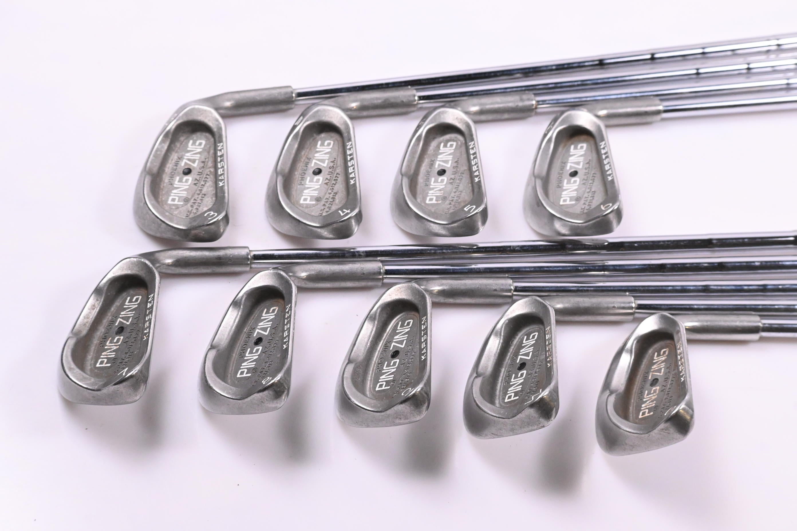 Ping Zing Irons / 3-PW+SW / Black Dot / Stiff Flex Ping KT-M Shafts