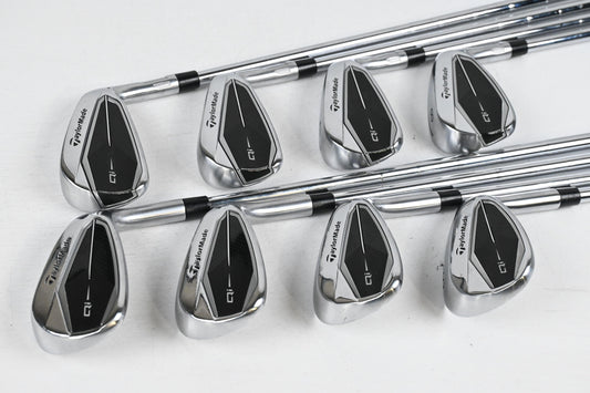 Taylormade Qi Irons / 5-PW+GW+SW / Stiff Flex KBS MAX MT 85 Shafts